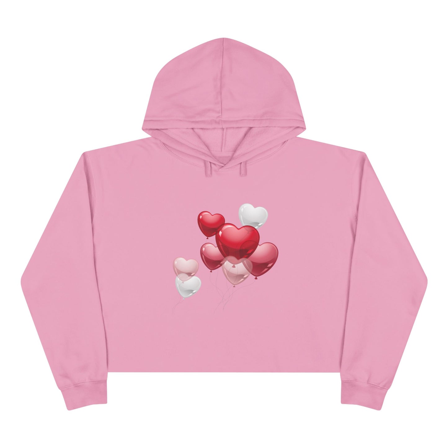 "Heart Balloons" Women’s Cropped Hoodie