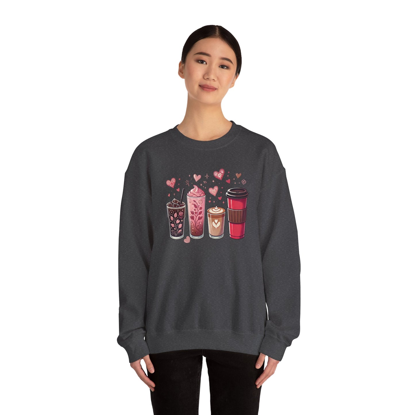 "Cup of Love" Coffee Lovers Crewneck