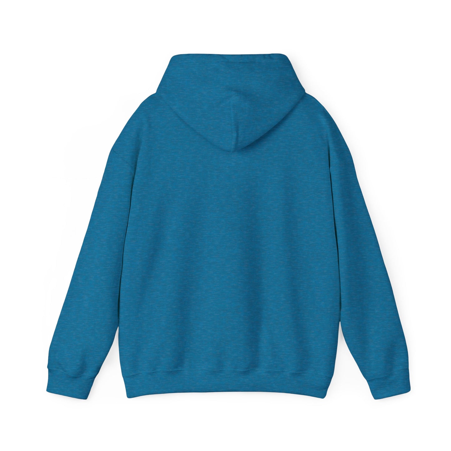 Paw Heart Unisex Hoodie – Teal & Black Paw Prints
