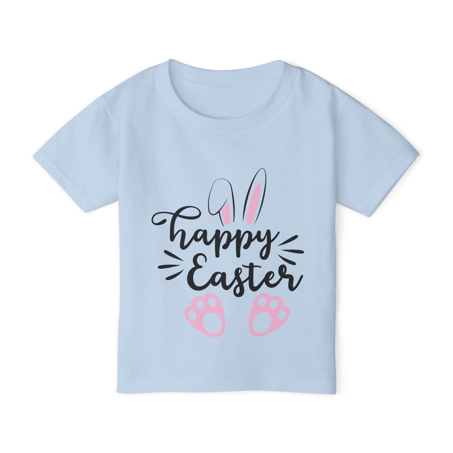 “Happy Easter” – Heavy Cotton Toddler Tee 🐰🌷