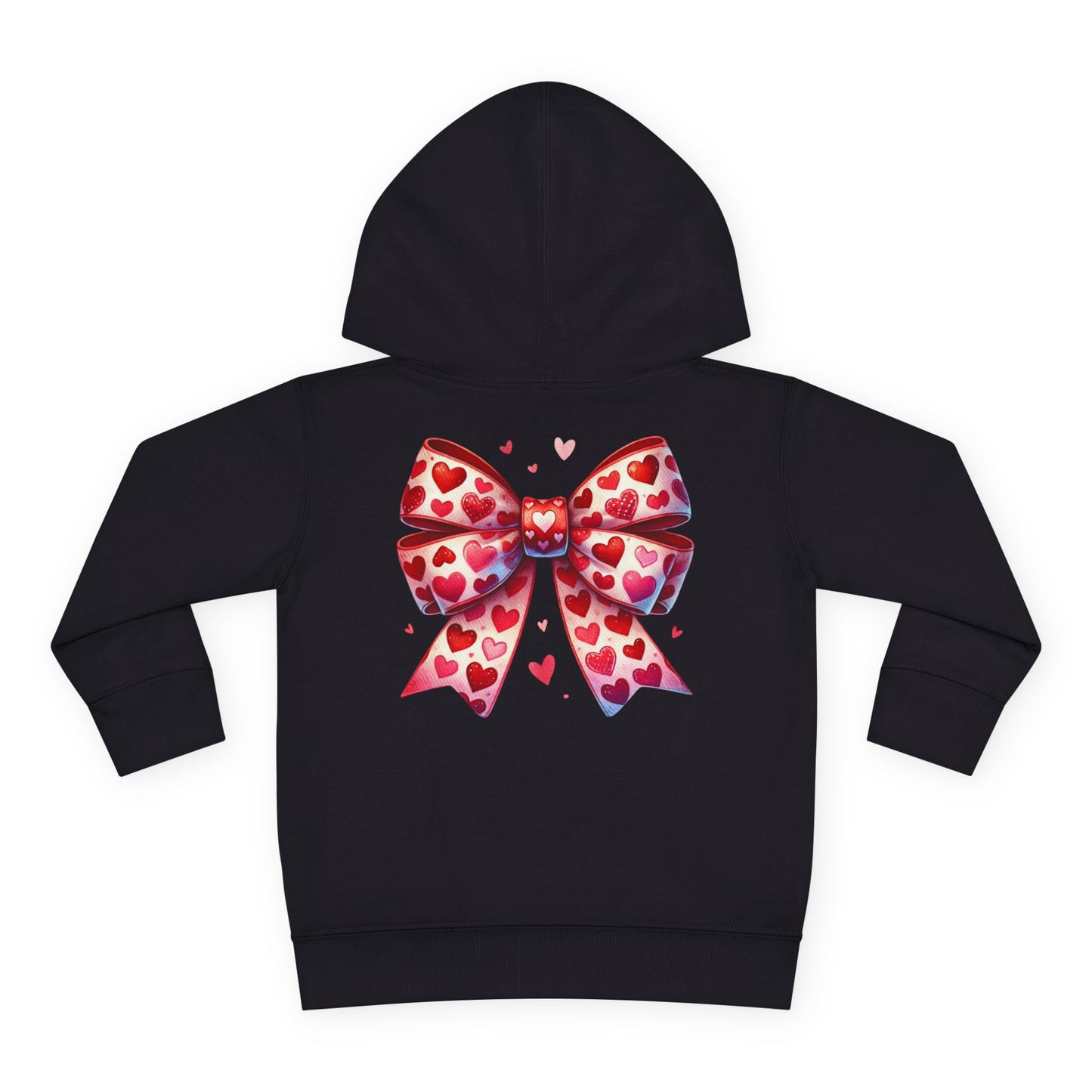 "Tied with Love" Heart Bow Toddler Hoodie