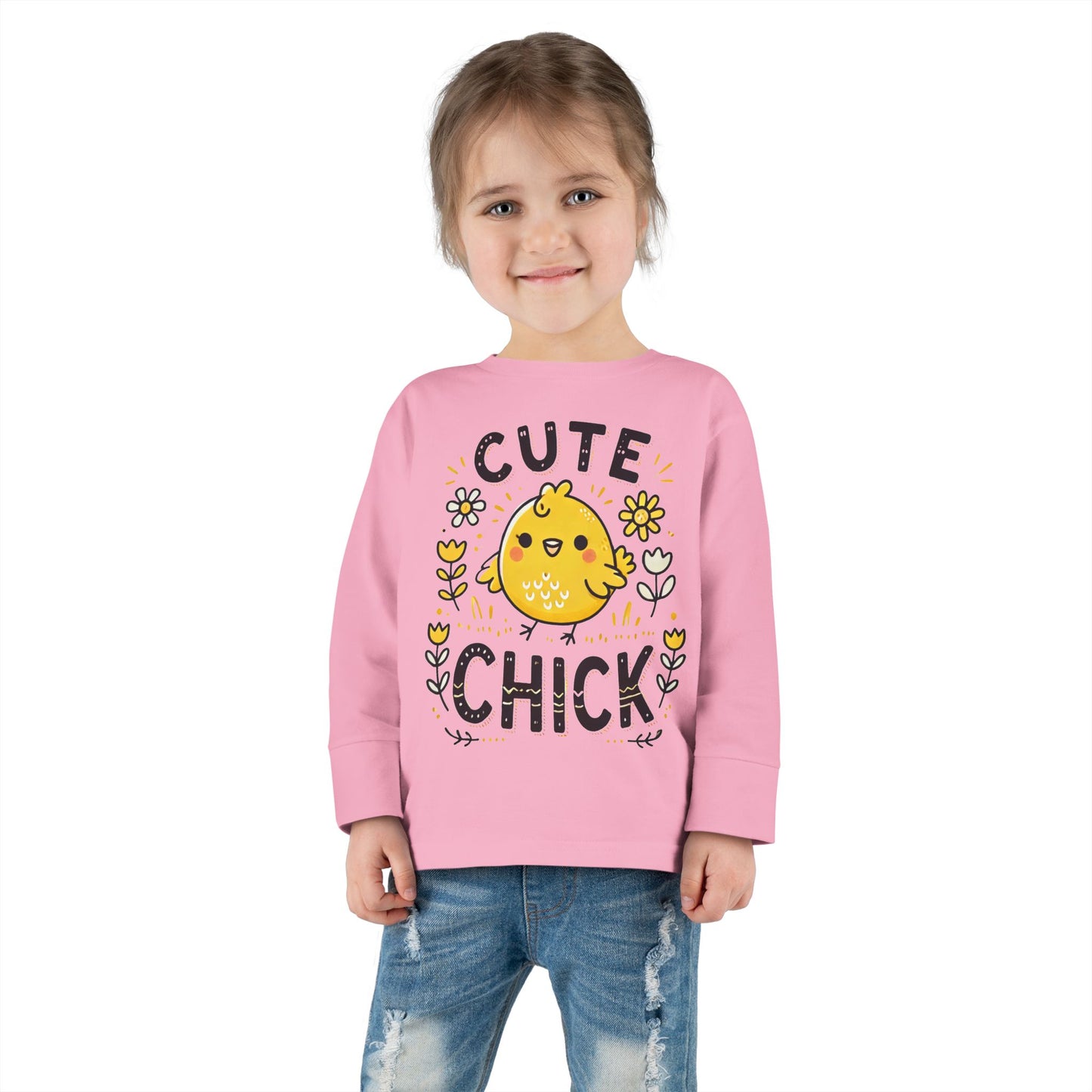 “Cute Chick” – Toddler Long Sleeve Tee