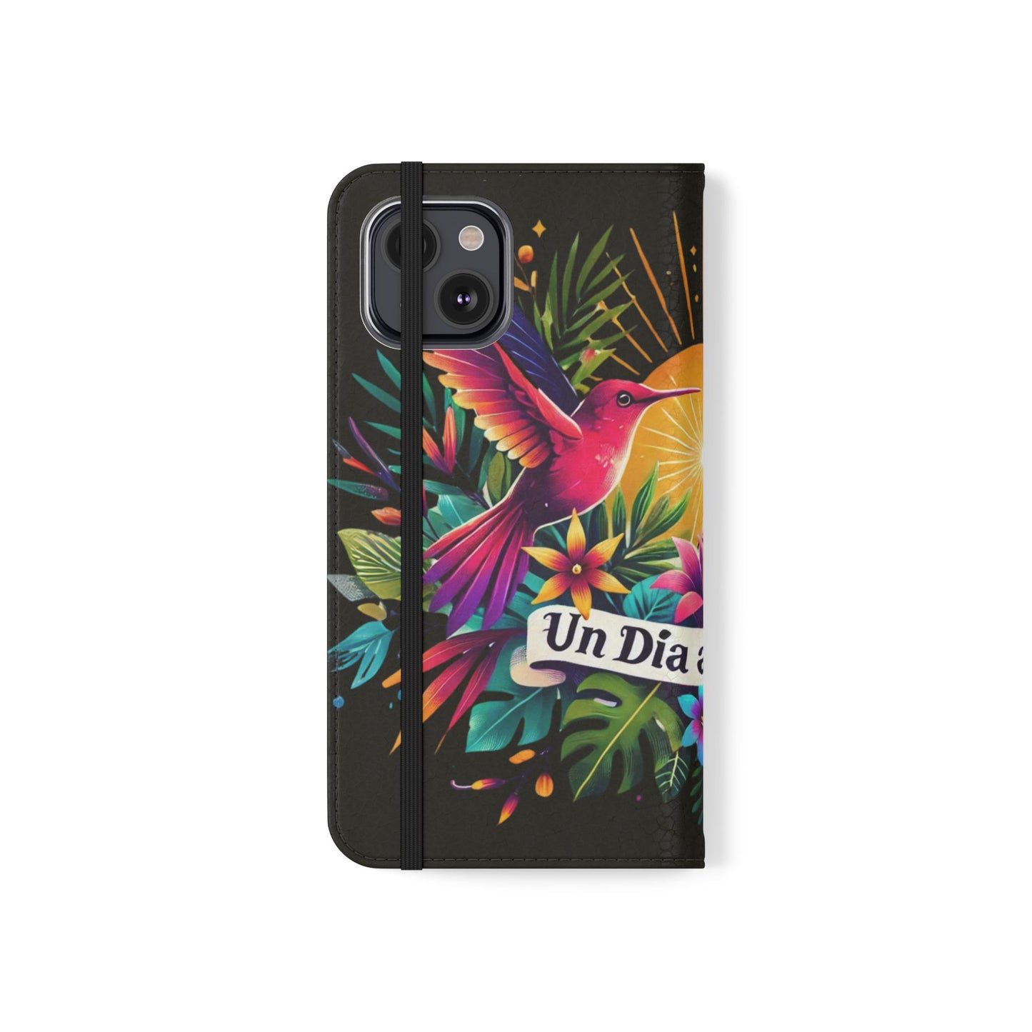 "Un Día a La Vez" Vibrant Midnight Flip Case