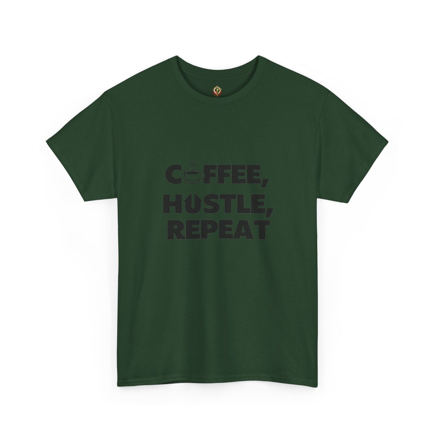 "Coffee, Hustle, Repeat" Unisex Heavy Cotton Tee