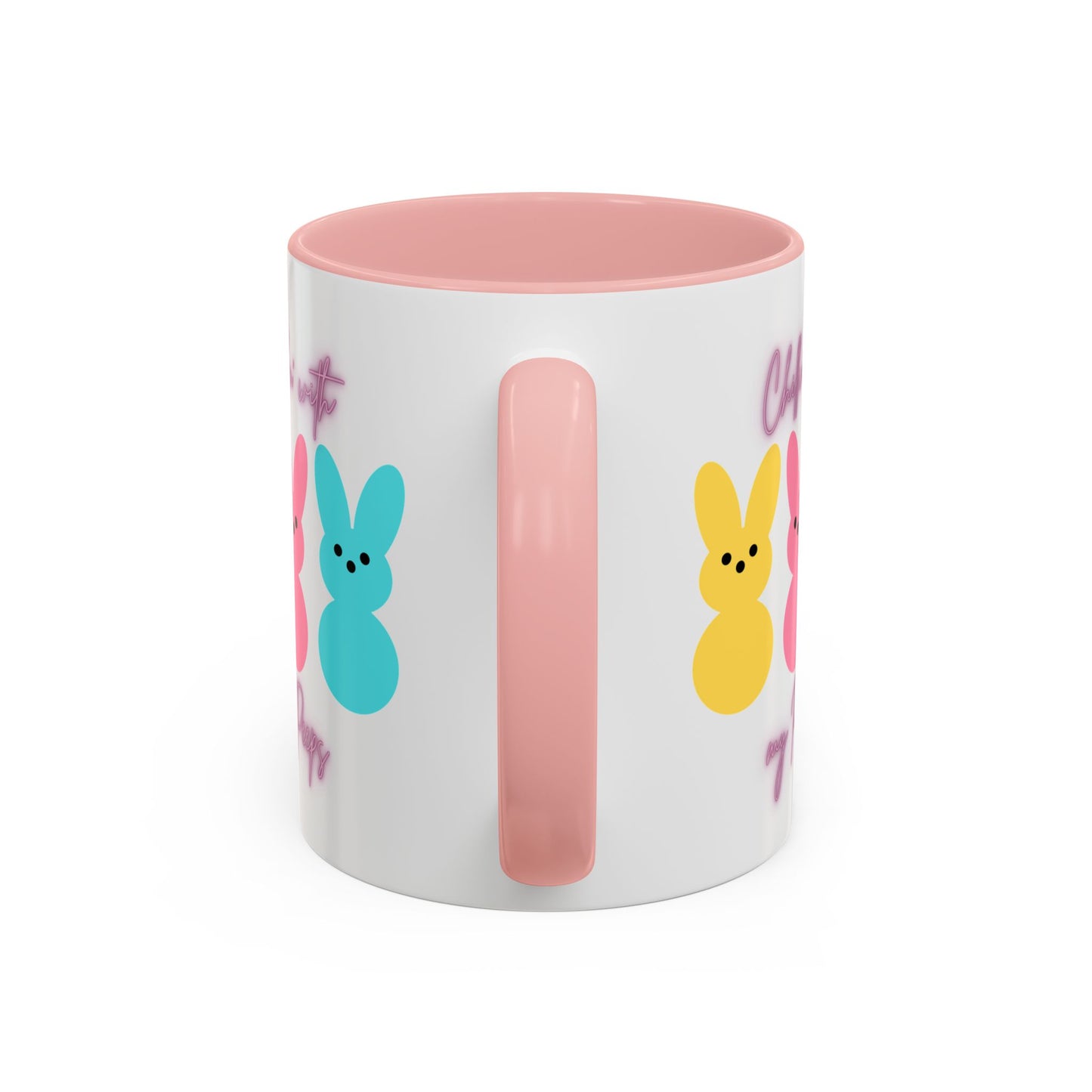 “Chillin’ with My Peeps” – Pastel Cutie Accent Mug (11oz, 15oz)