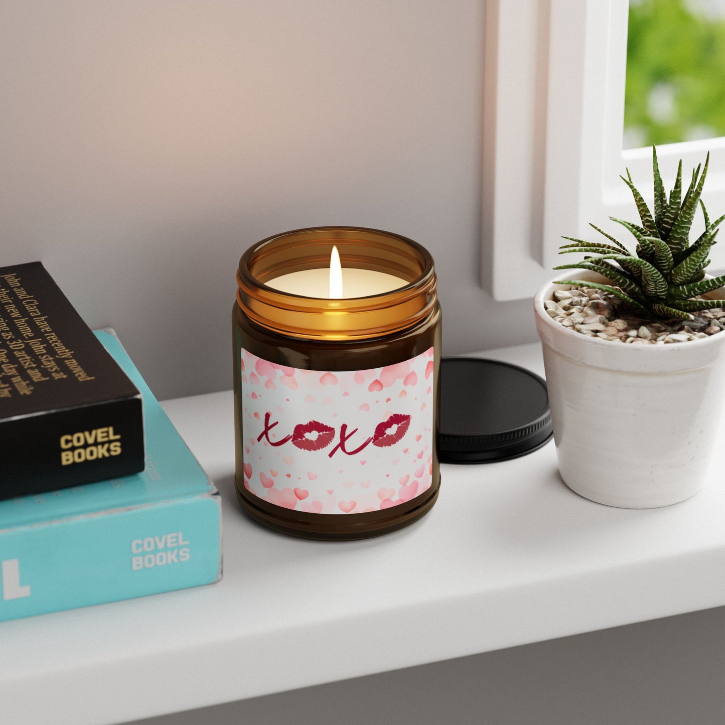 "XOXO" Amber Jar Scented Candle