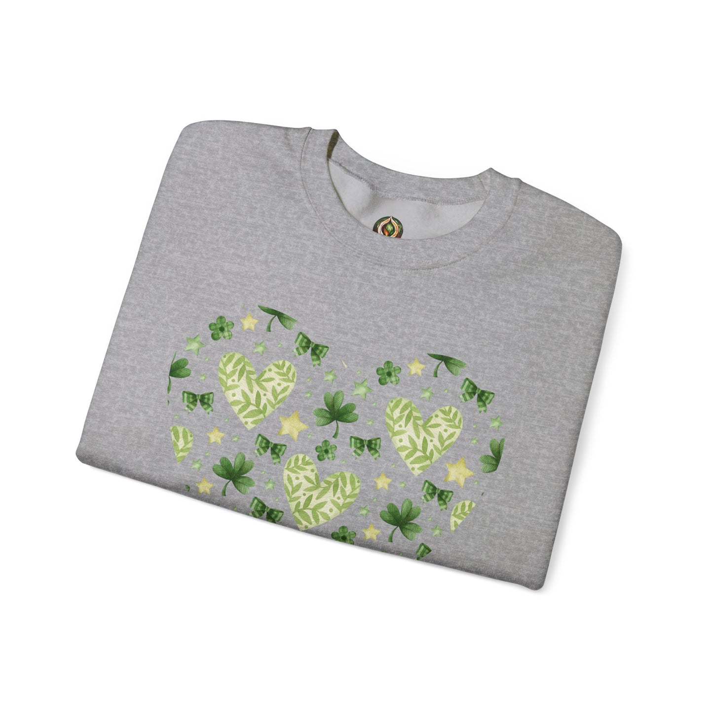 Lucky in Love 🍀💚 St. Patrick’s Day Heart Crewneck Sweatshirt