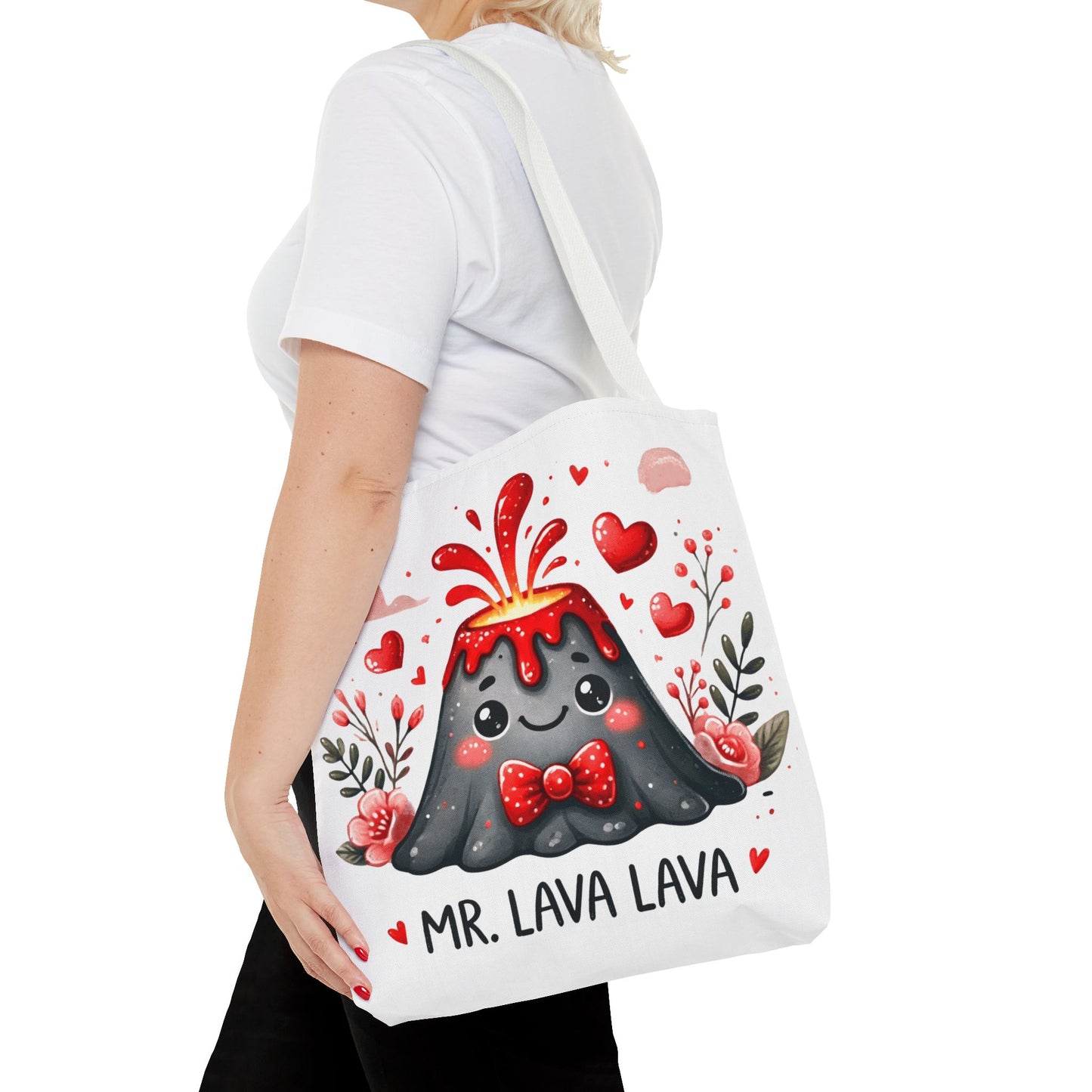 "Mr. Lava Lava Floral Charm" Tote Bag
