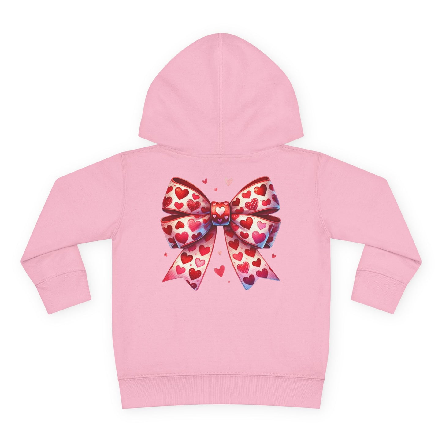 "Tied with Love" Heart Bow Toddler Hoodie