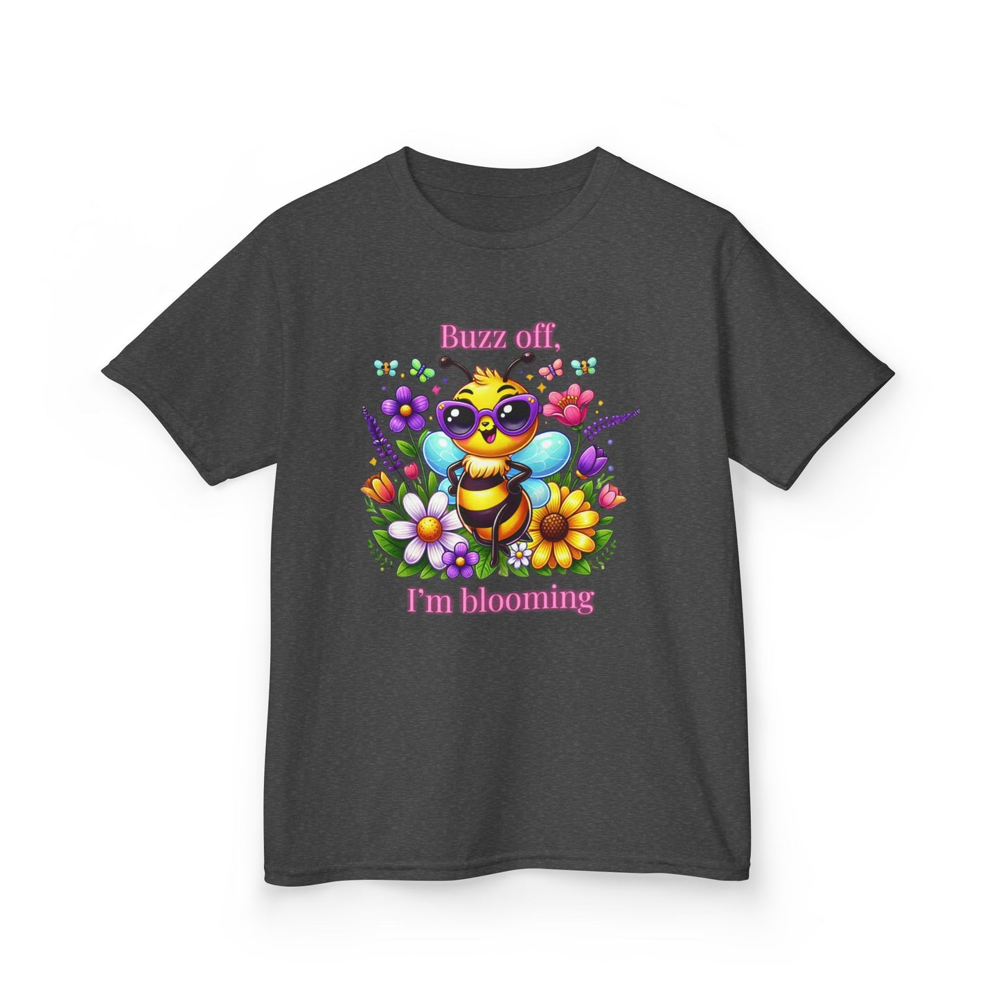 Buzz Off, I’m Blooming–Youth Tee (Night Bloom Edition)