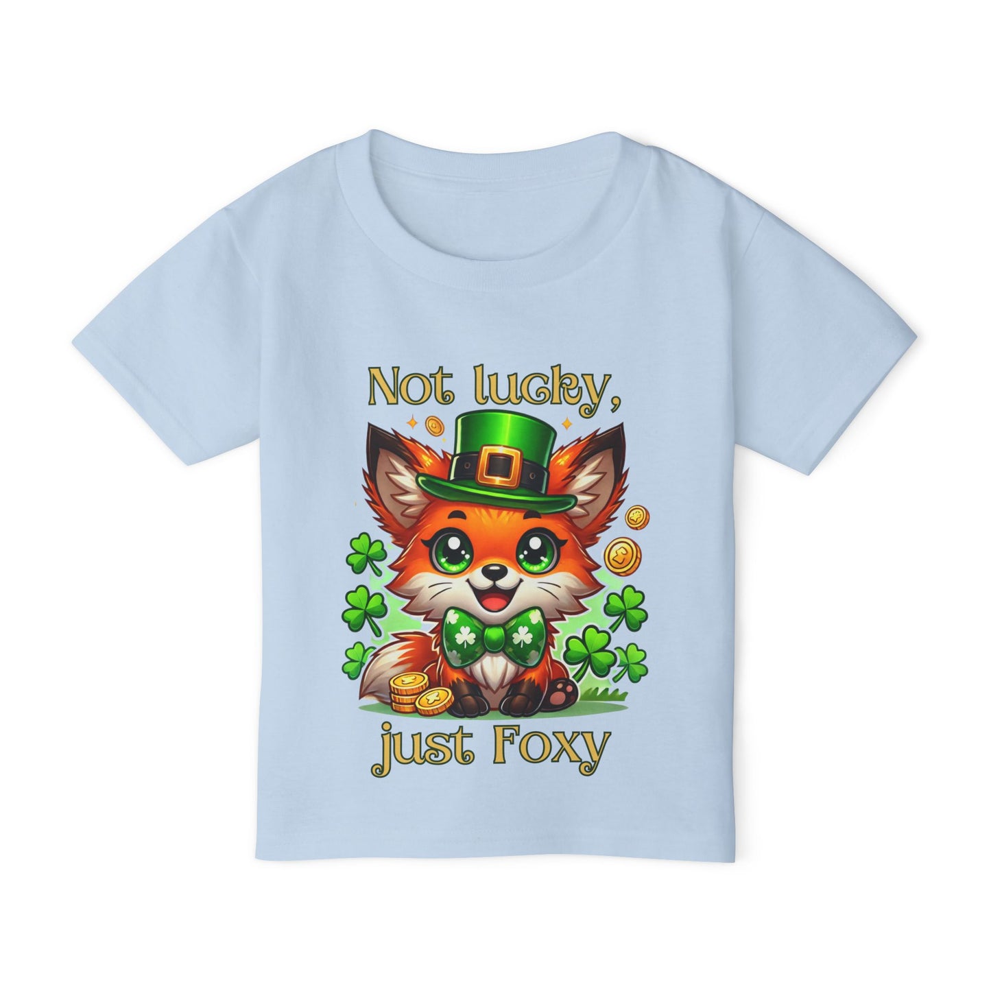 Not Lucky, Just Foxy Toddler Tee – St. Patrick’s Day Fox 🍀🦊