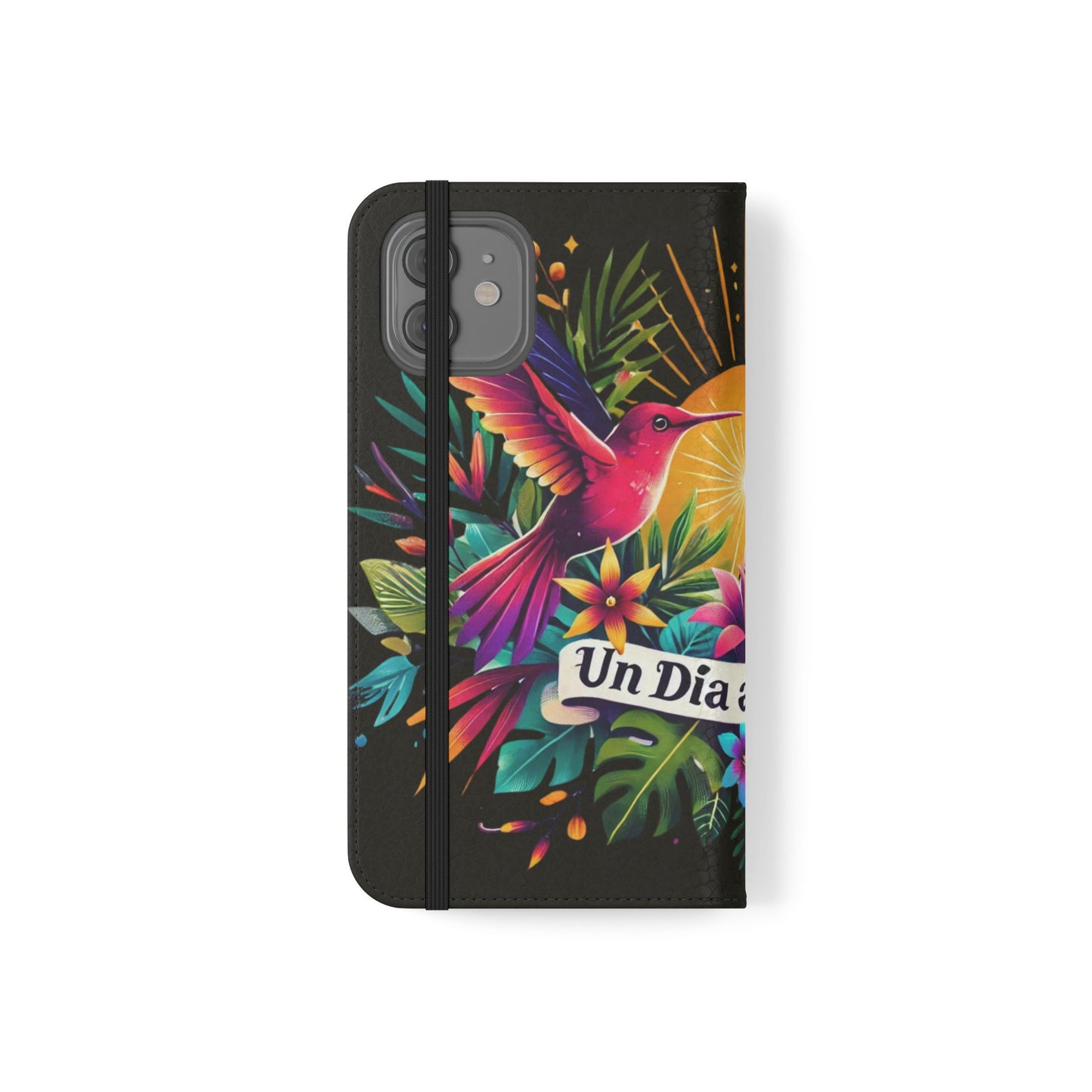 "Un Día a La Vez" Vibrant Midnight Flip Case
