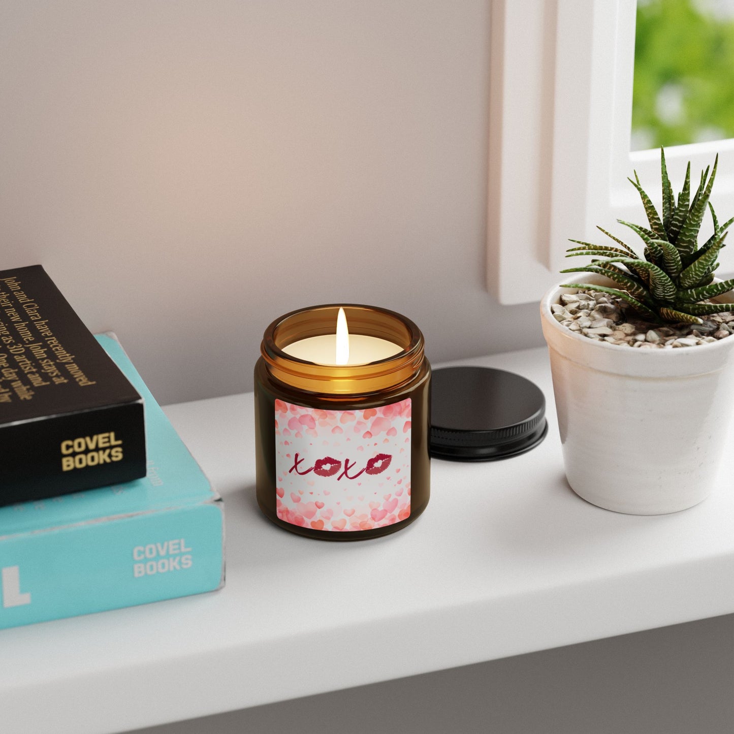 "XOXO" Amber Jar Scented Candle