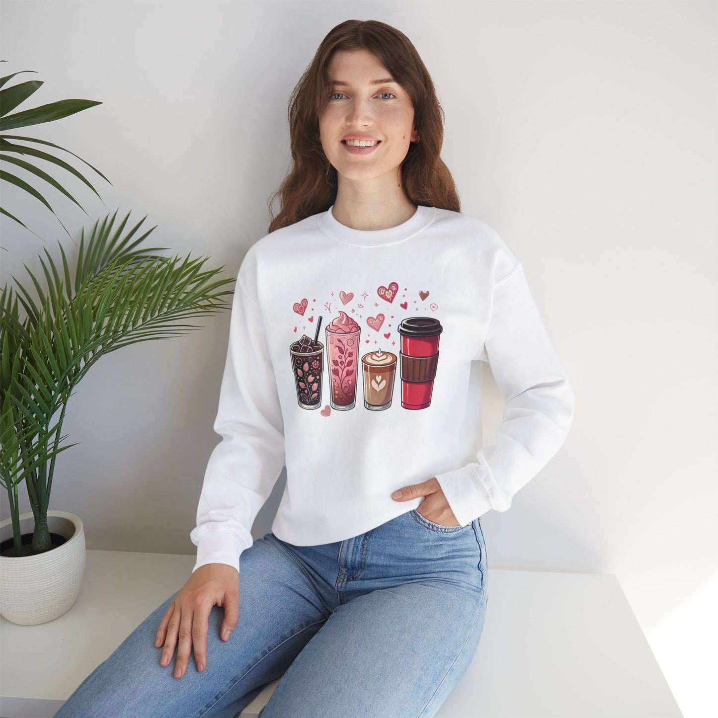 "Cup of Love" Coffee Lovers Crewneck