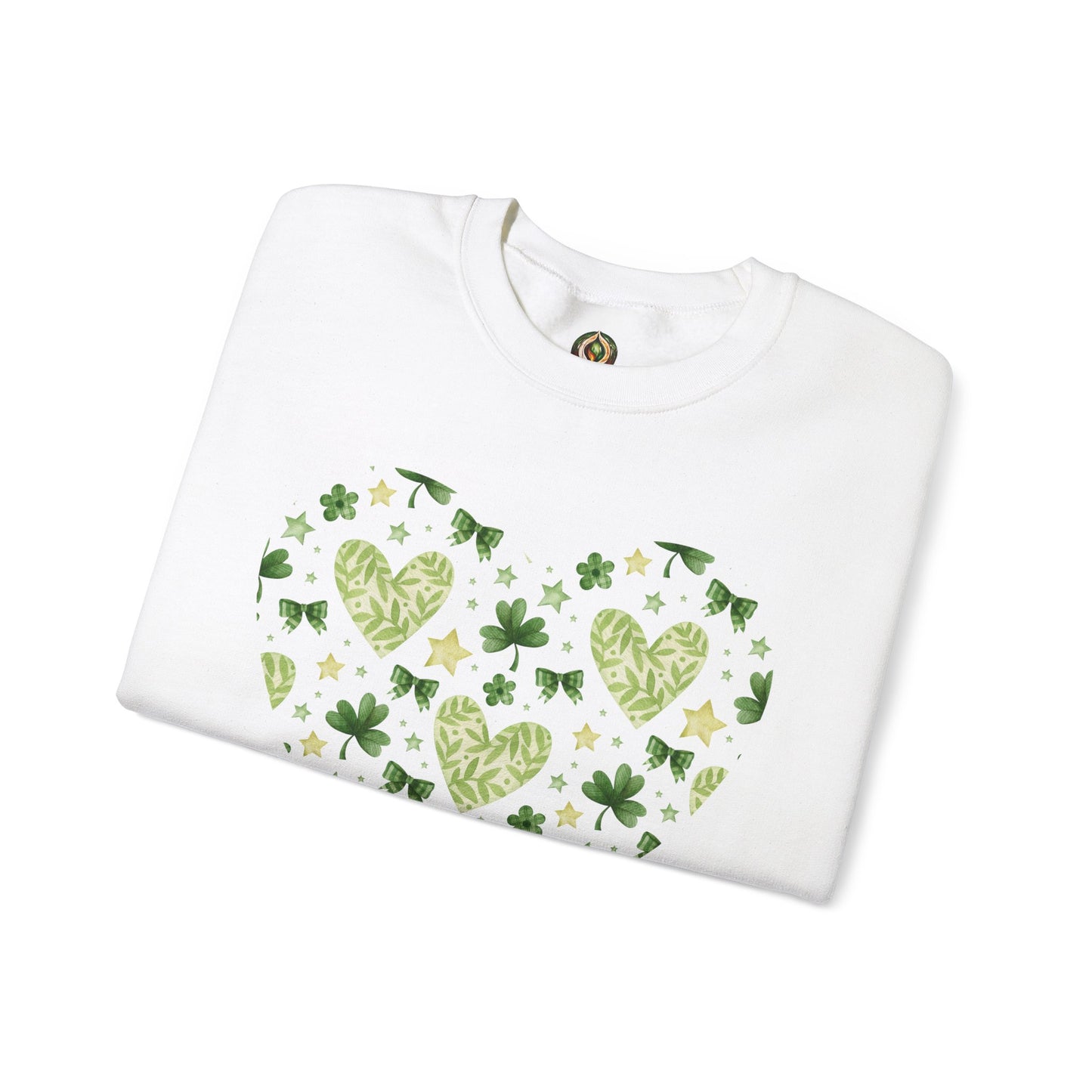 Lucky in Love 🍀💚 St. Patrick’s Day Heart Crewneck Sweatshirt