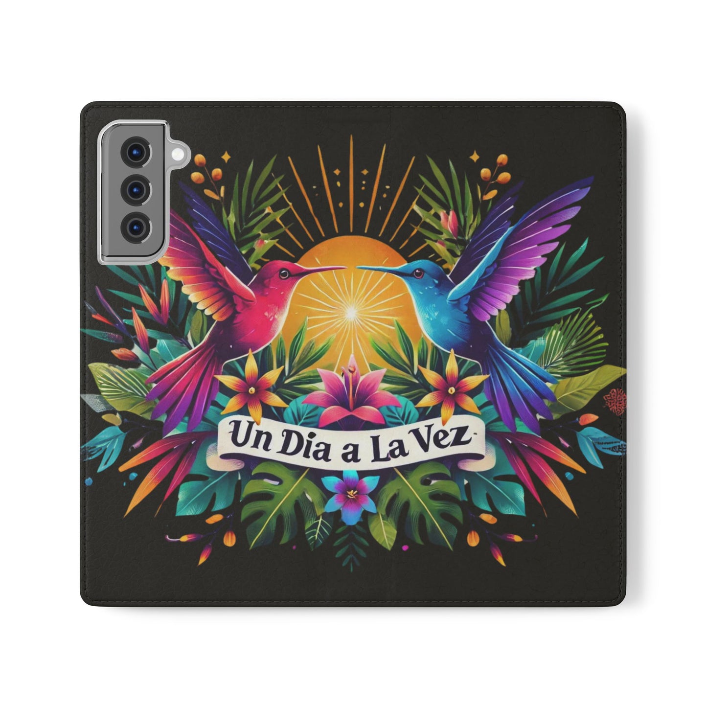 "Un Día a La Vez" Vibrant Midnight Flip Case