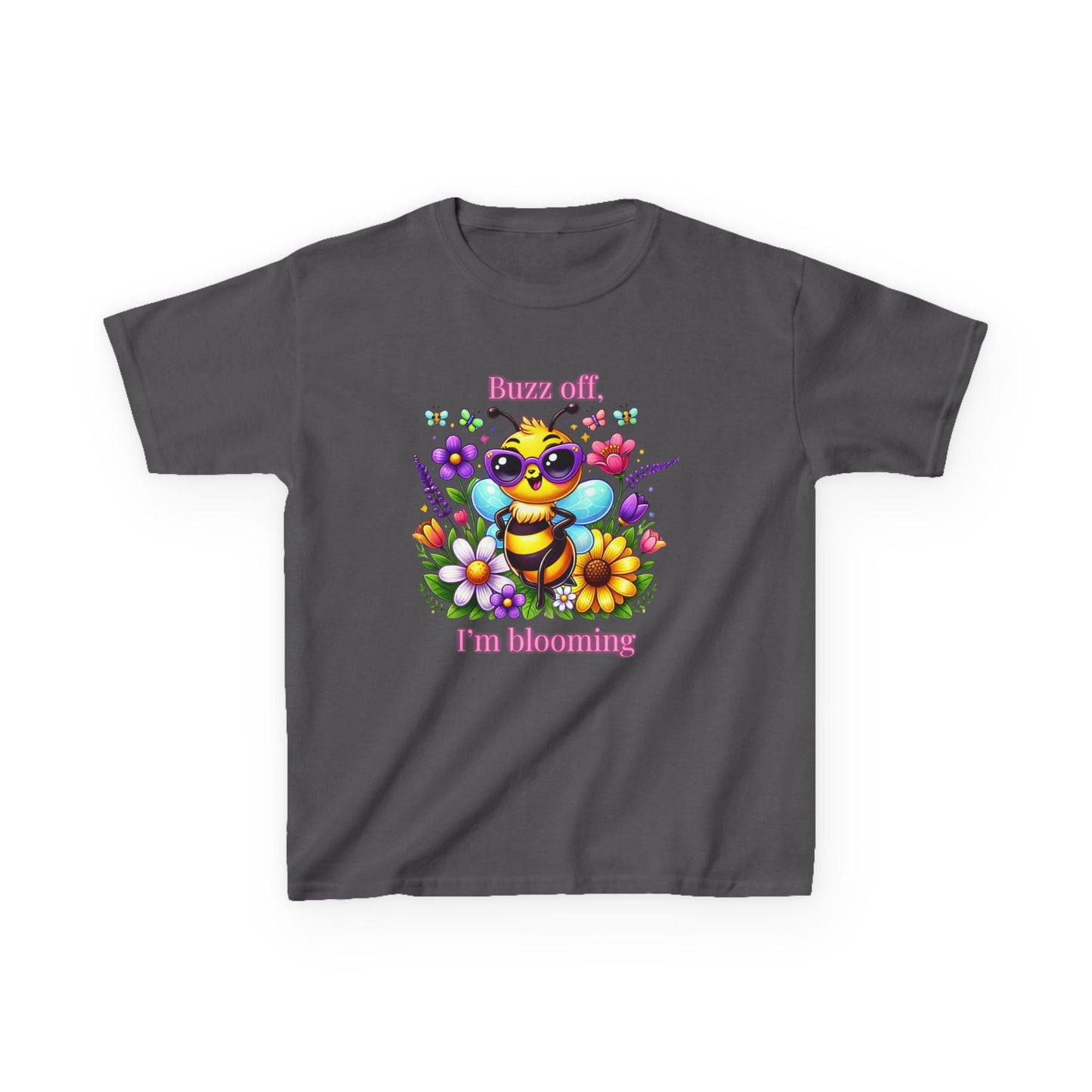 Buzz Off, I’m Blooming–Youth Tee (Night Bloom Edition)