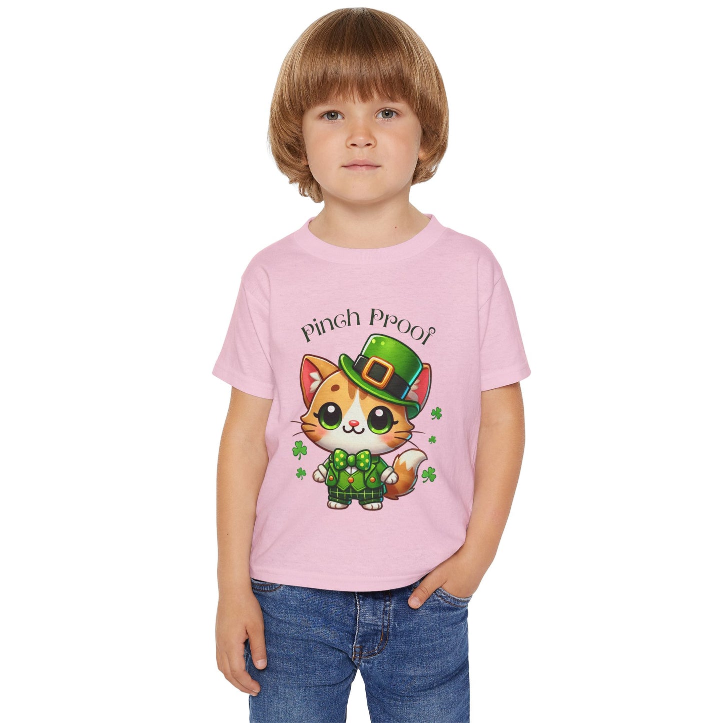 Pinch Proof Toddler Tee – St. Patrick’s Day Lucky Kitty 🍀😺