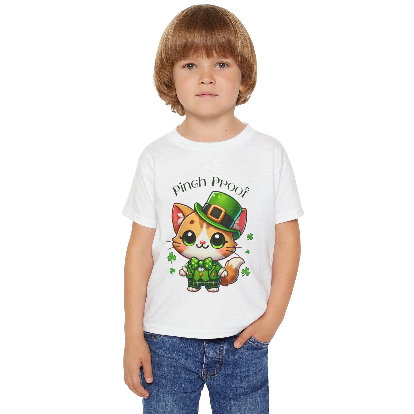 Pinch Proof Toddler Tee – St. Patrick’s Day Lucky Kitty 🍀😺