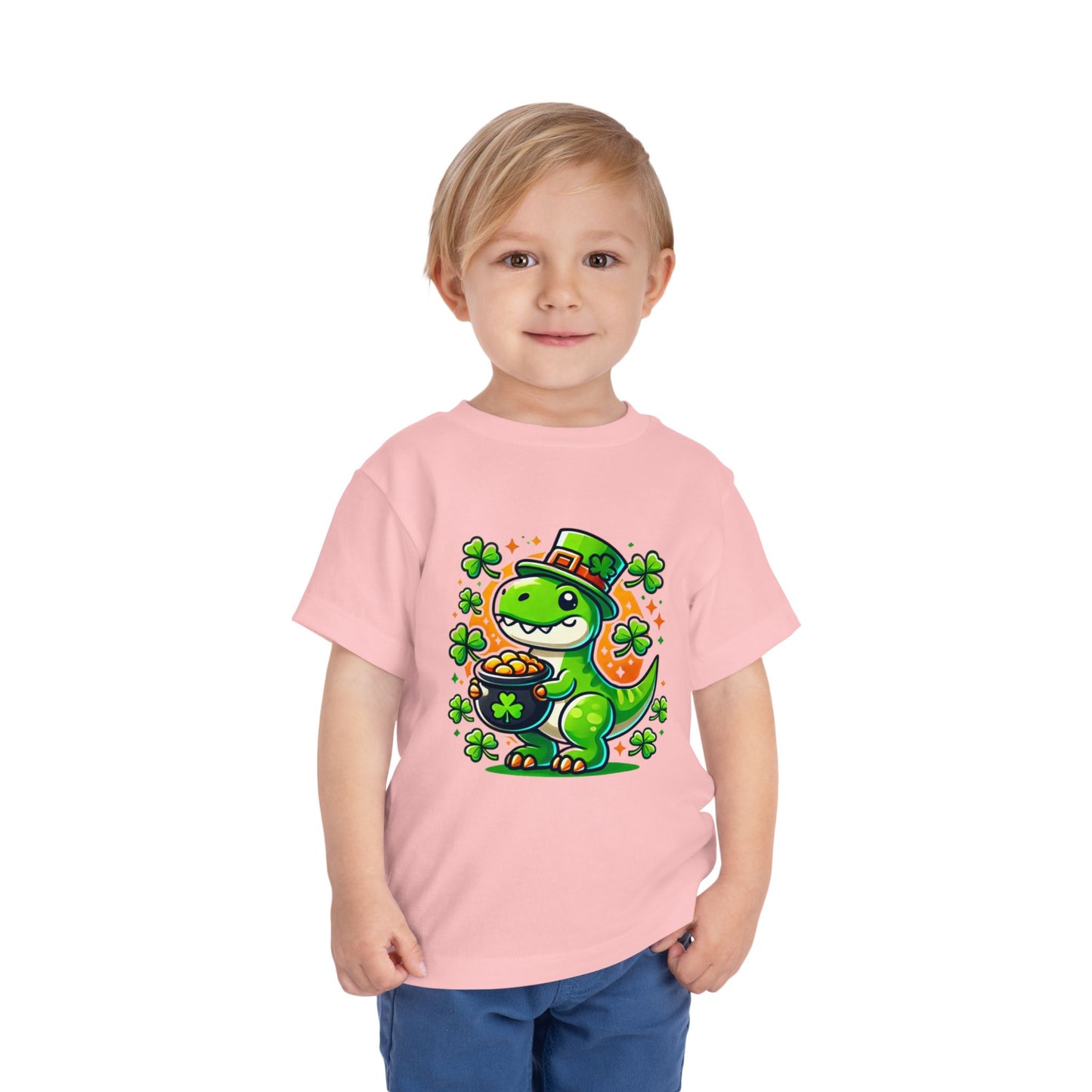"Lucky Rex" Toddler St. Patrick’s Day Dinosaur Shirt – Cute & Comfy Tee