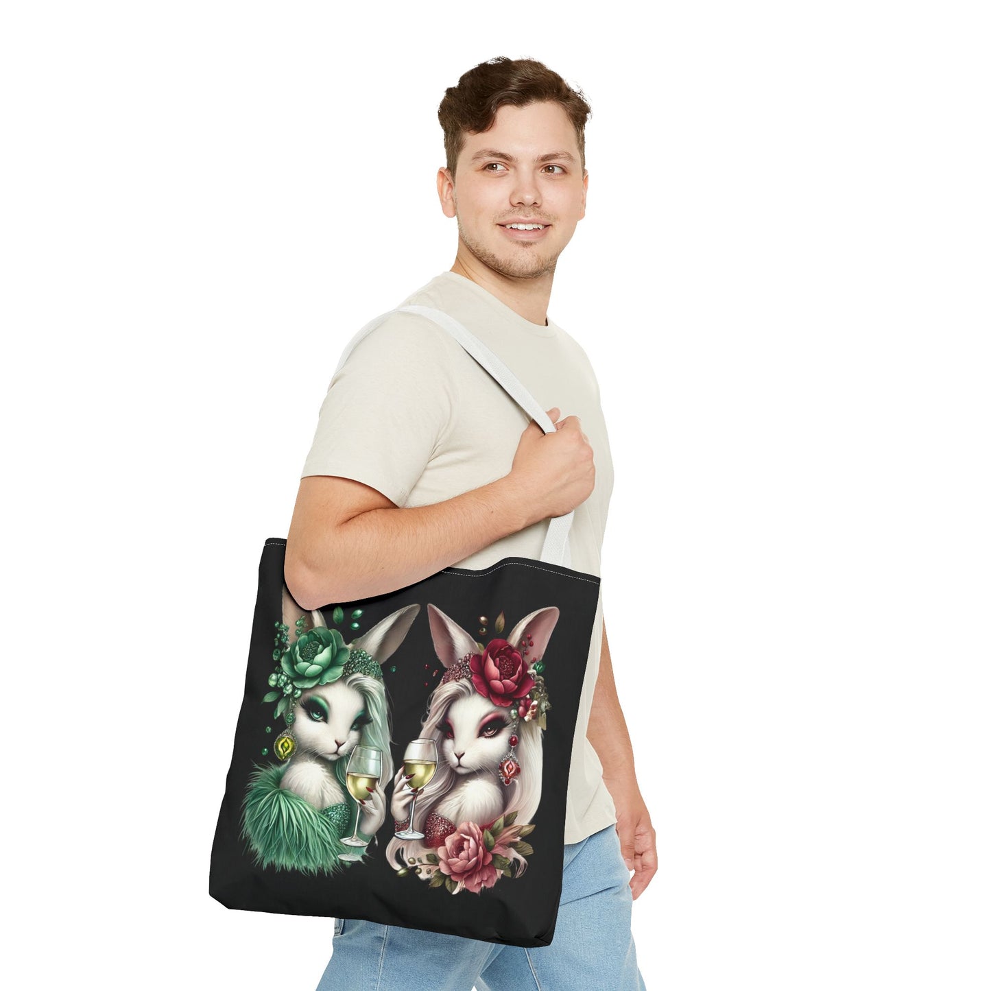 Vero Vino & Rosalie Rouge – Glam Bunny Tote Bag 🍷💅