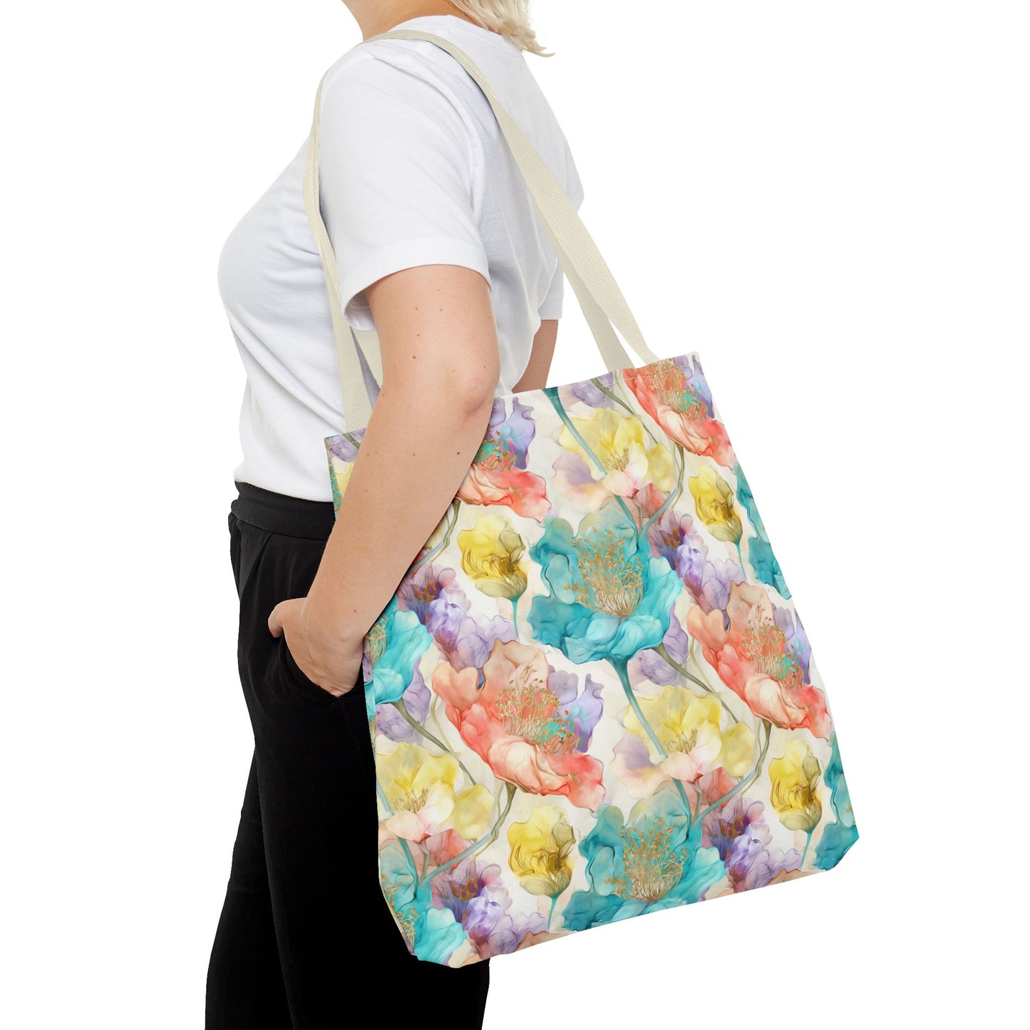 Watercolor Bloom 🌸 Artistic Tote Bag
