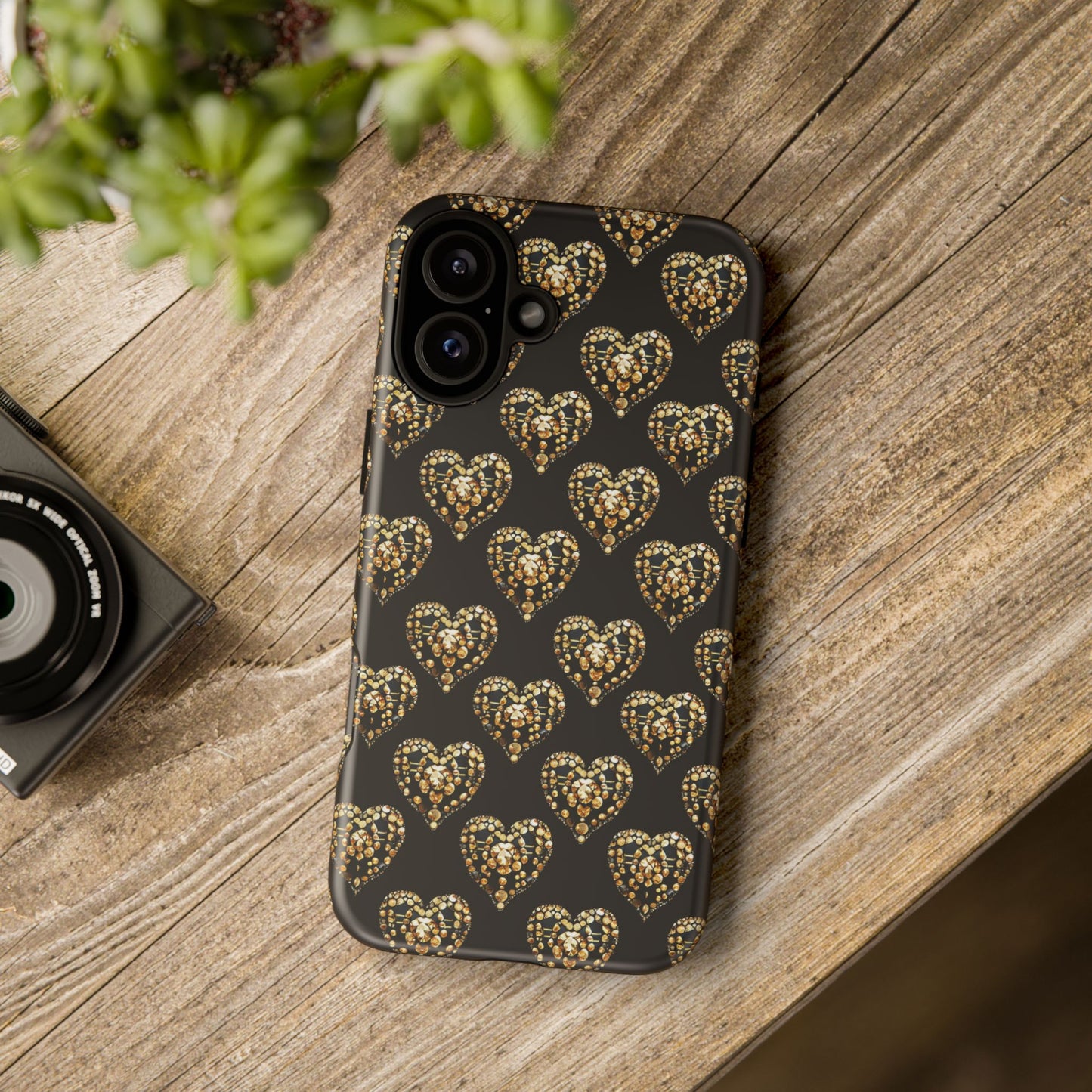 Golden Heart Luxe Phone Case