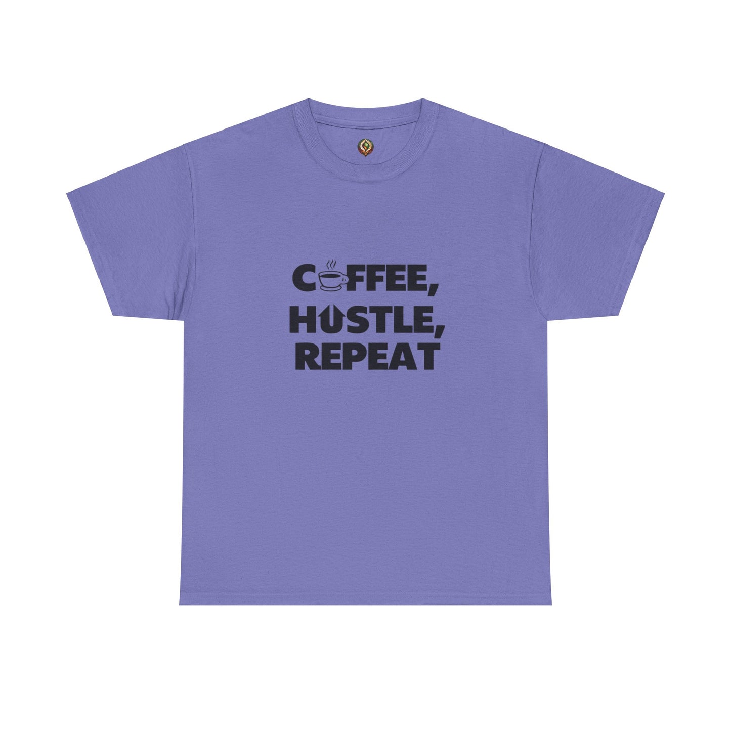 "Coffee, Hustle, Repeat" Unisex Heavy Cotton Tee