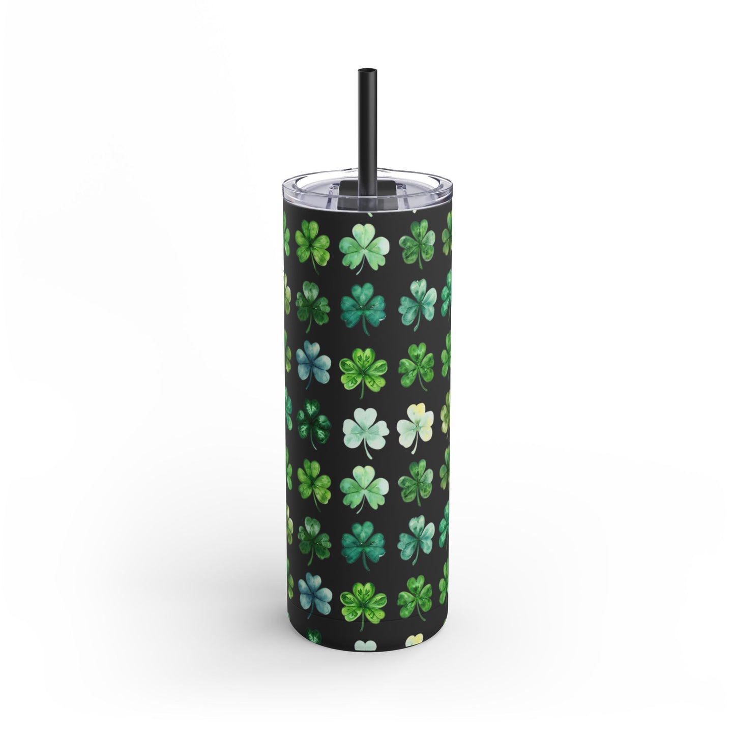 Lucky Sip 🍀 20oz Matte Tumbler – Triple Color Charm, Hot & Cold Insulated