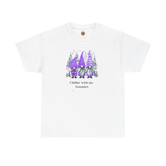 Lavender Gnome Squad Unisex Heavy Cotton Tee