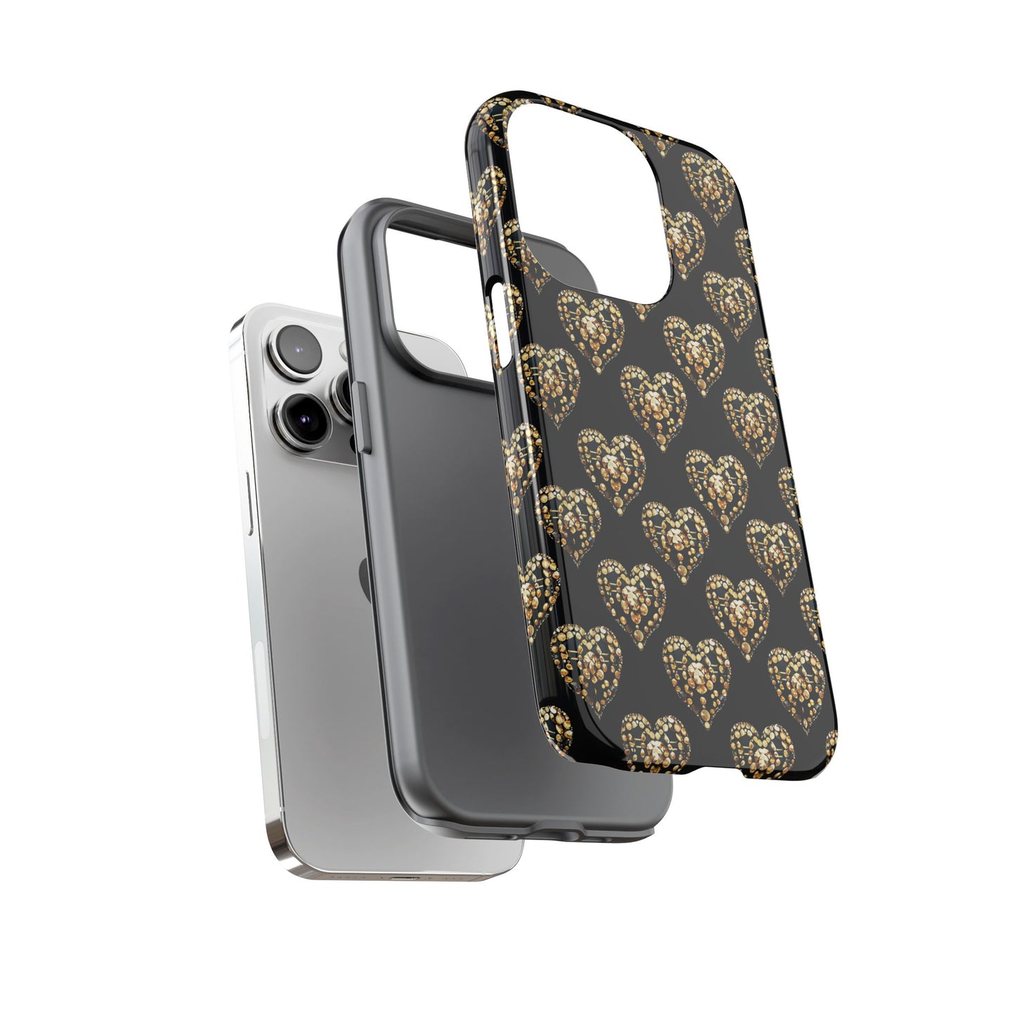 Golden Heart Luxe Phone Case