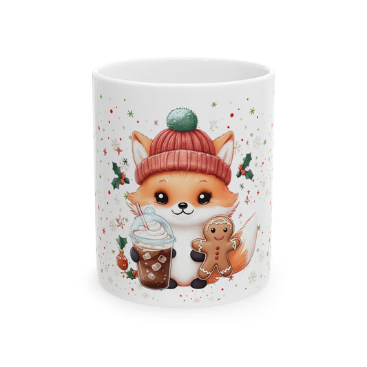 Festive Fox Holiday Mug (11oz, 15oz)