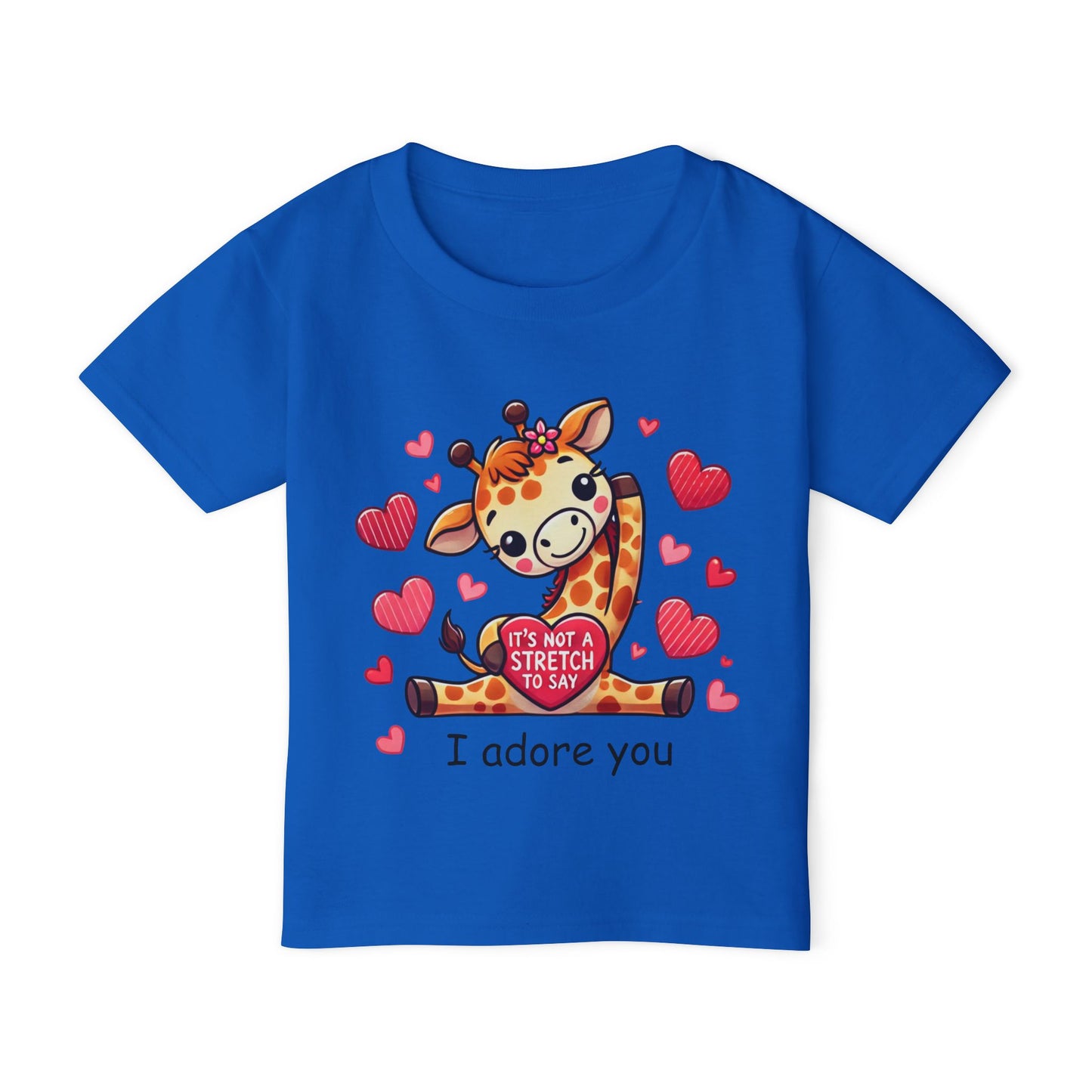 "I Adore You" Giraffe Toddler T-Shirt
