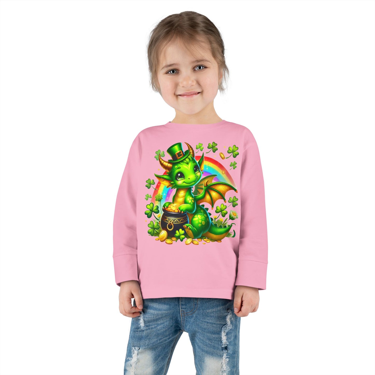 Lucky Little Dragon 🍀 Toddler Long Sleeve Tee