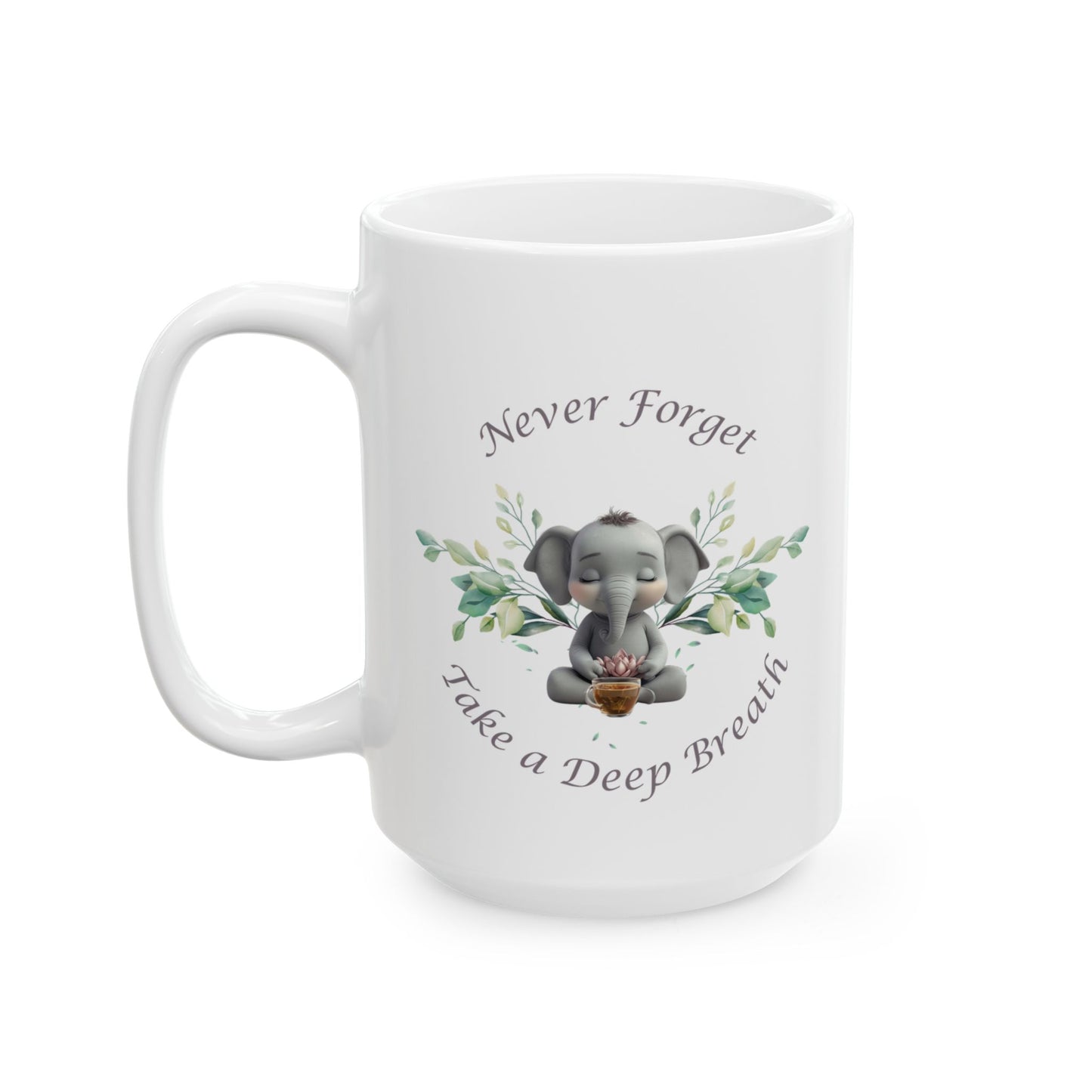 Never Forget Elephant Mug, (11oz, 15oz)