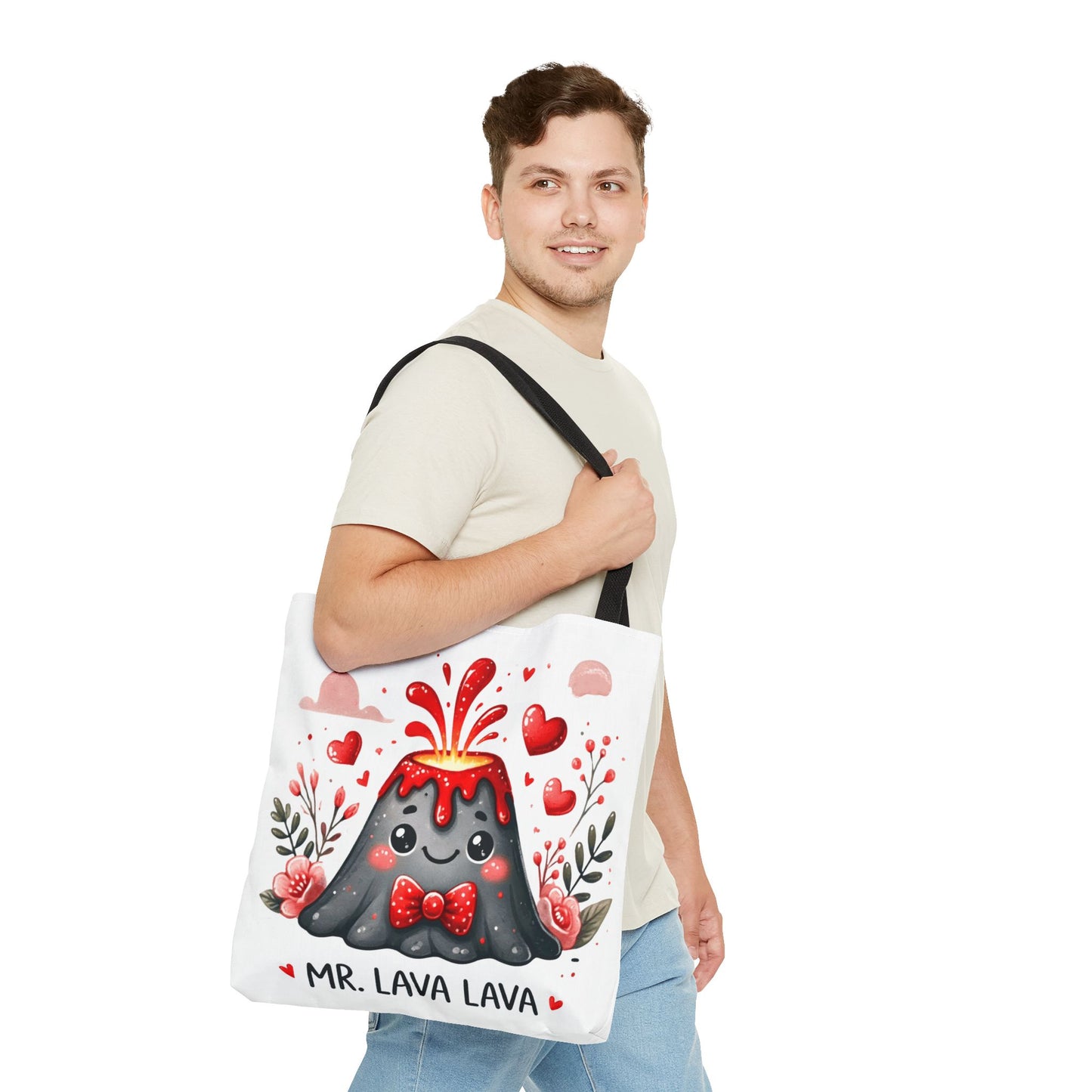 "Mr. Lava Lava Floral Charm" Tote Bag