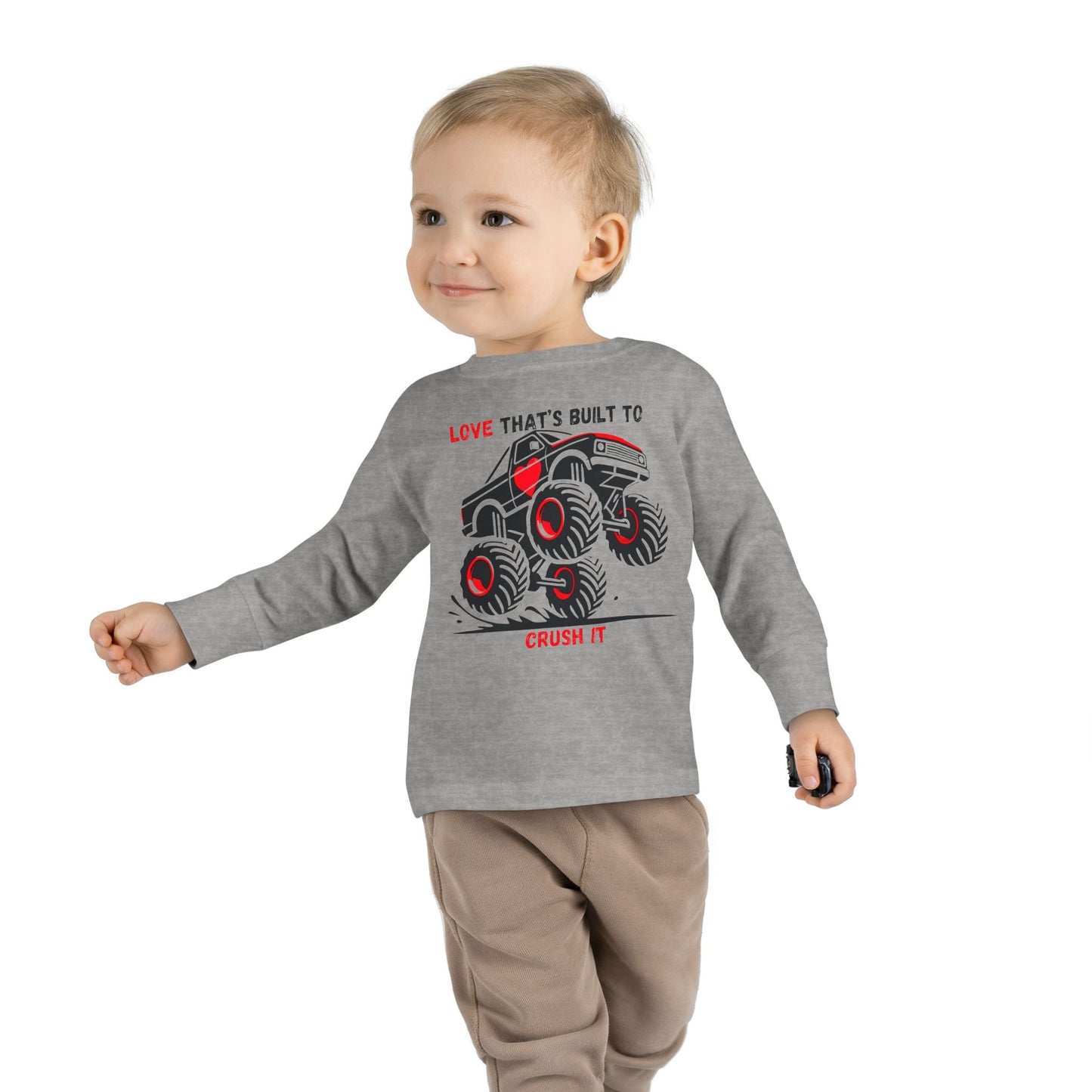 "Built to Crush It" Toddler Long Sleeve Tee