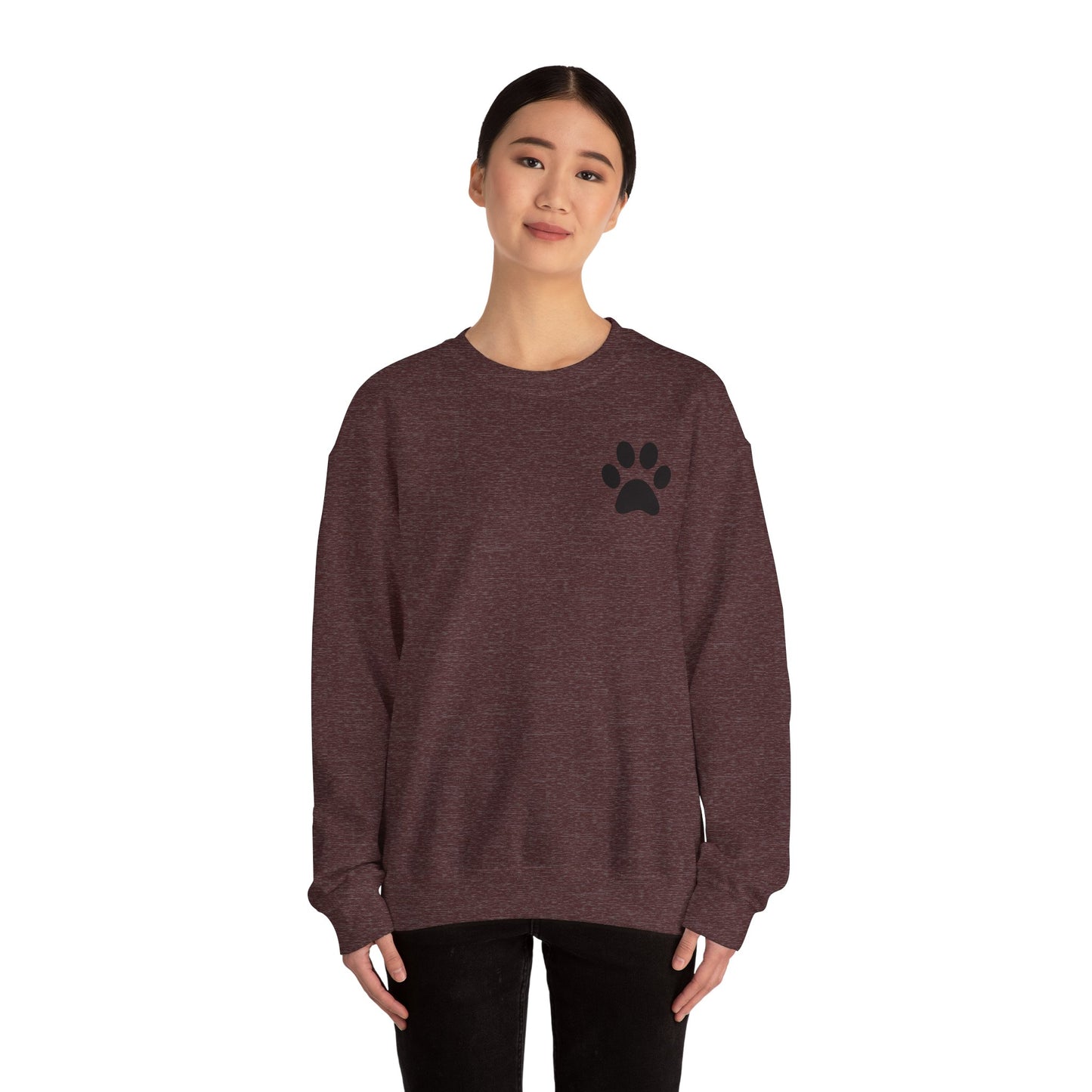 Minimalist Paw Print Crewneck Sweatshirt