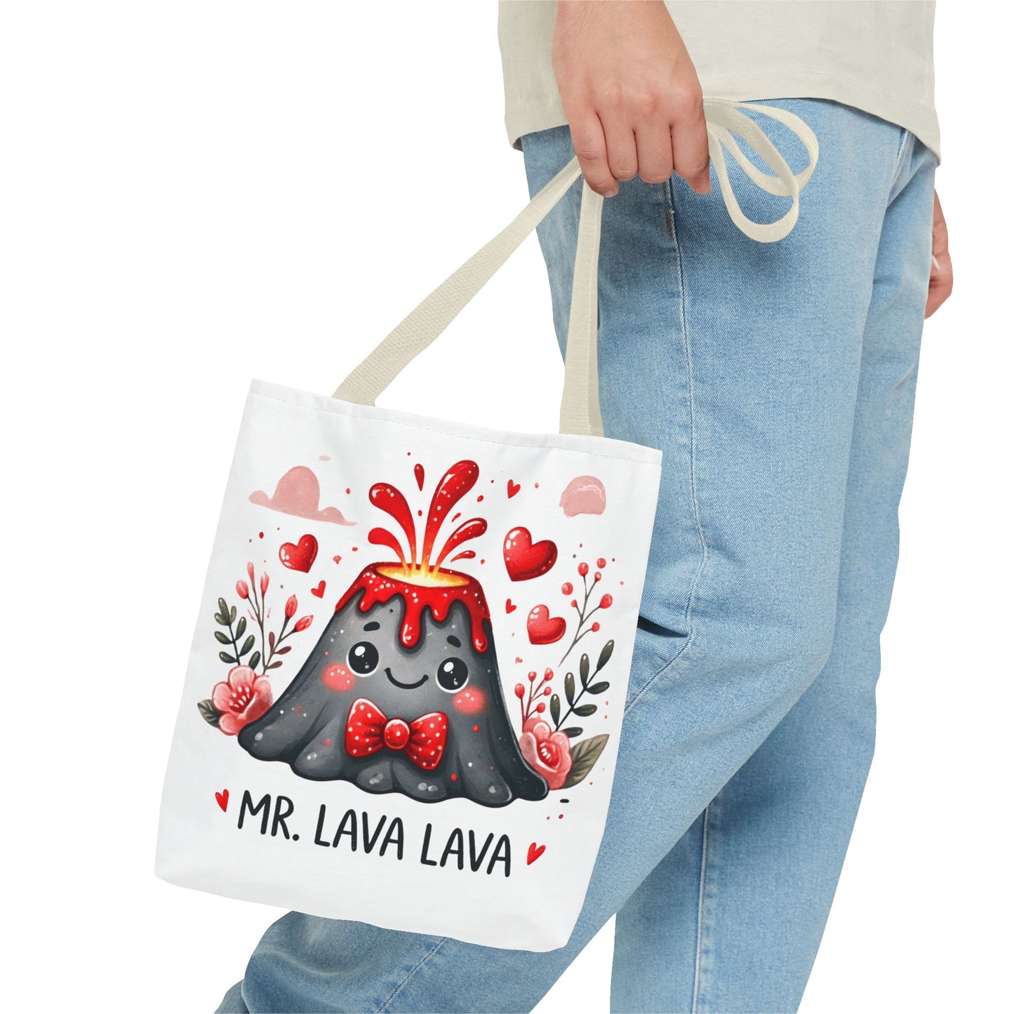 "Mr. Lava Lava Floral Charm" Tote Bag