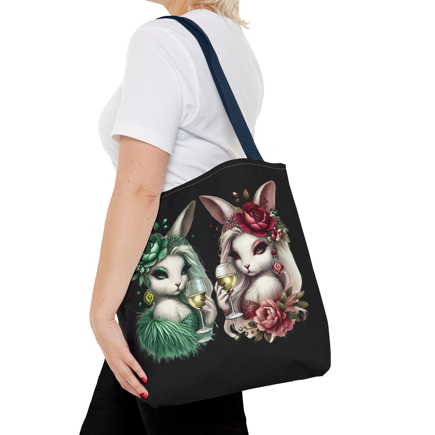 Vero Vino & Rosalie Rouge – Glam Bunny Tote Bag 🍷💅