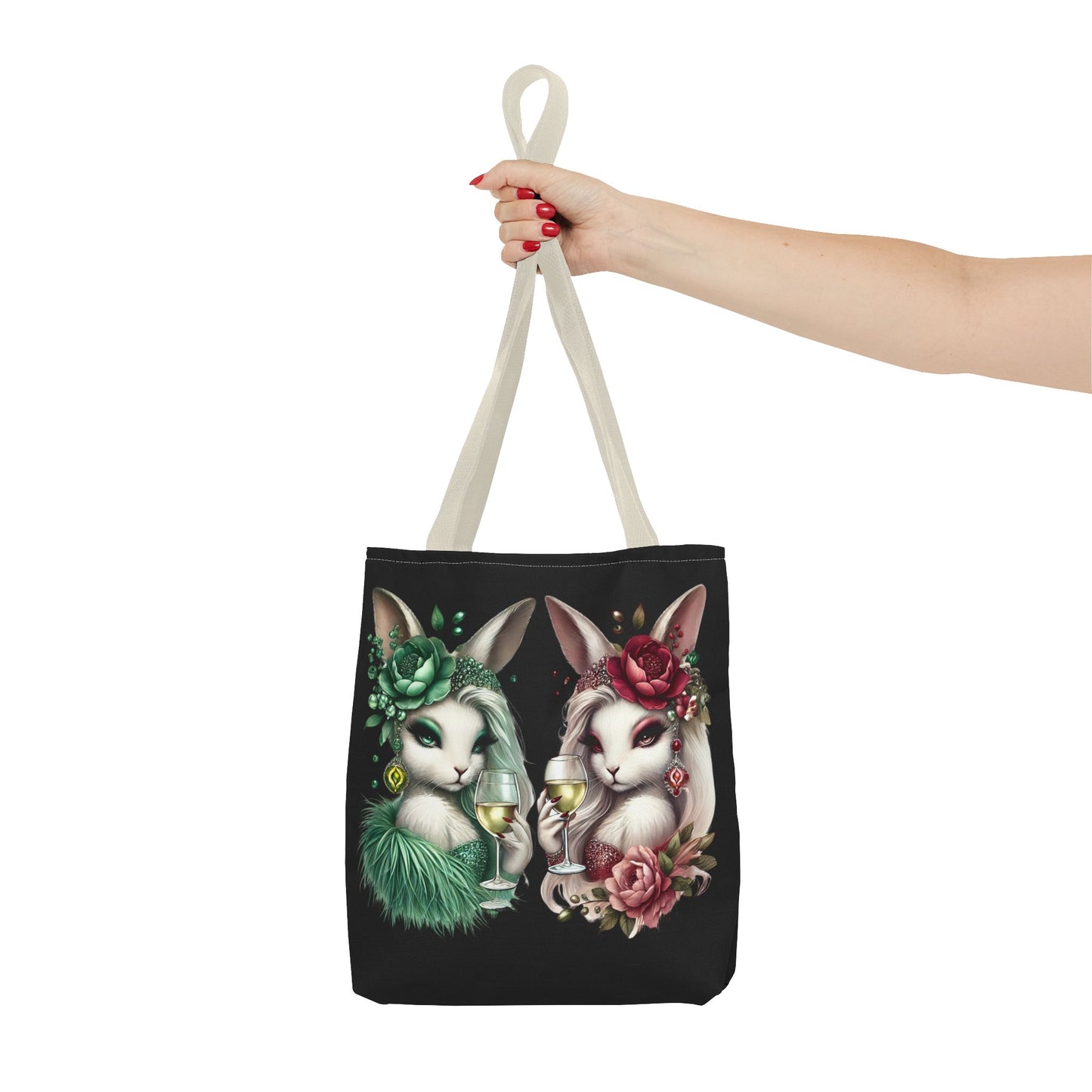Vero Vino & Rosalie Rouge – Glam Bunny Tote Bag 🍷💅