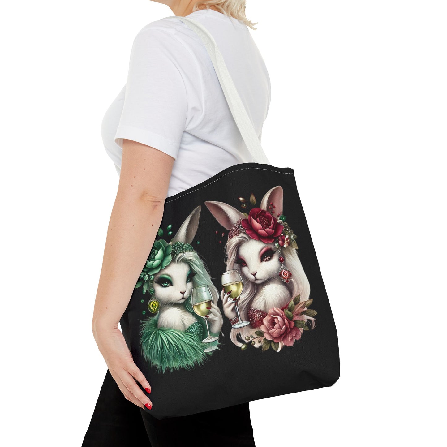 Vero Vino & Rosalie Rouge – Glam Bunny Tote Bag 🍷💅