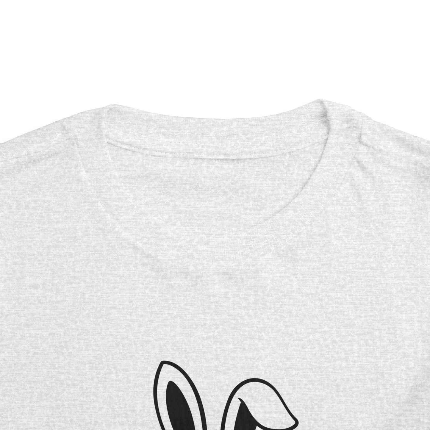 “Some Bunny Loves You” – Blue Floral Toddler Short Sleeve Tee 🐇💙