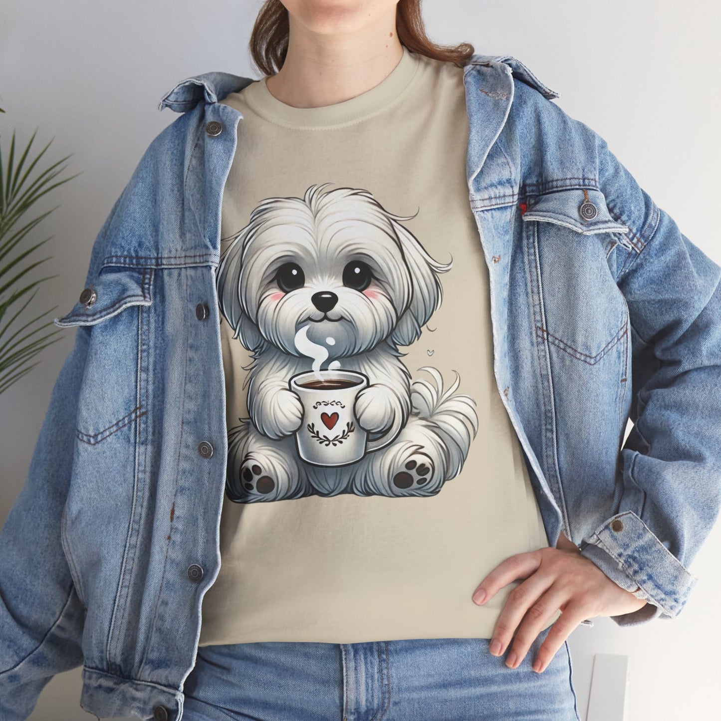 "Puppy Love Coffee Time" Unisex Tee
