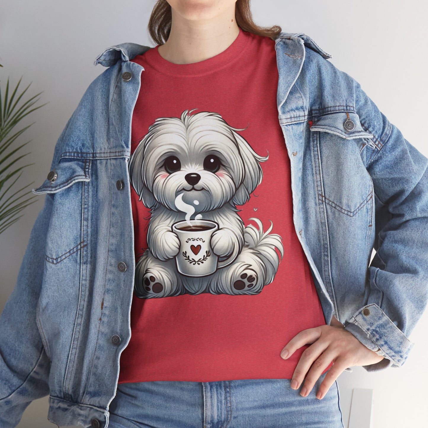 "Puppy Love Coffee Time" Unisex Tee