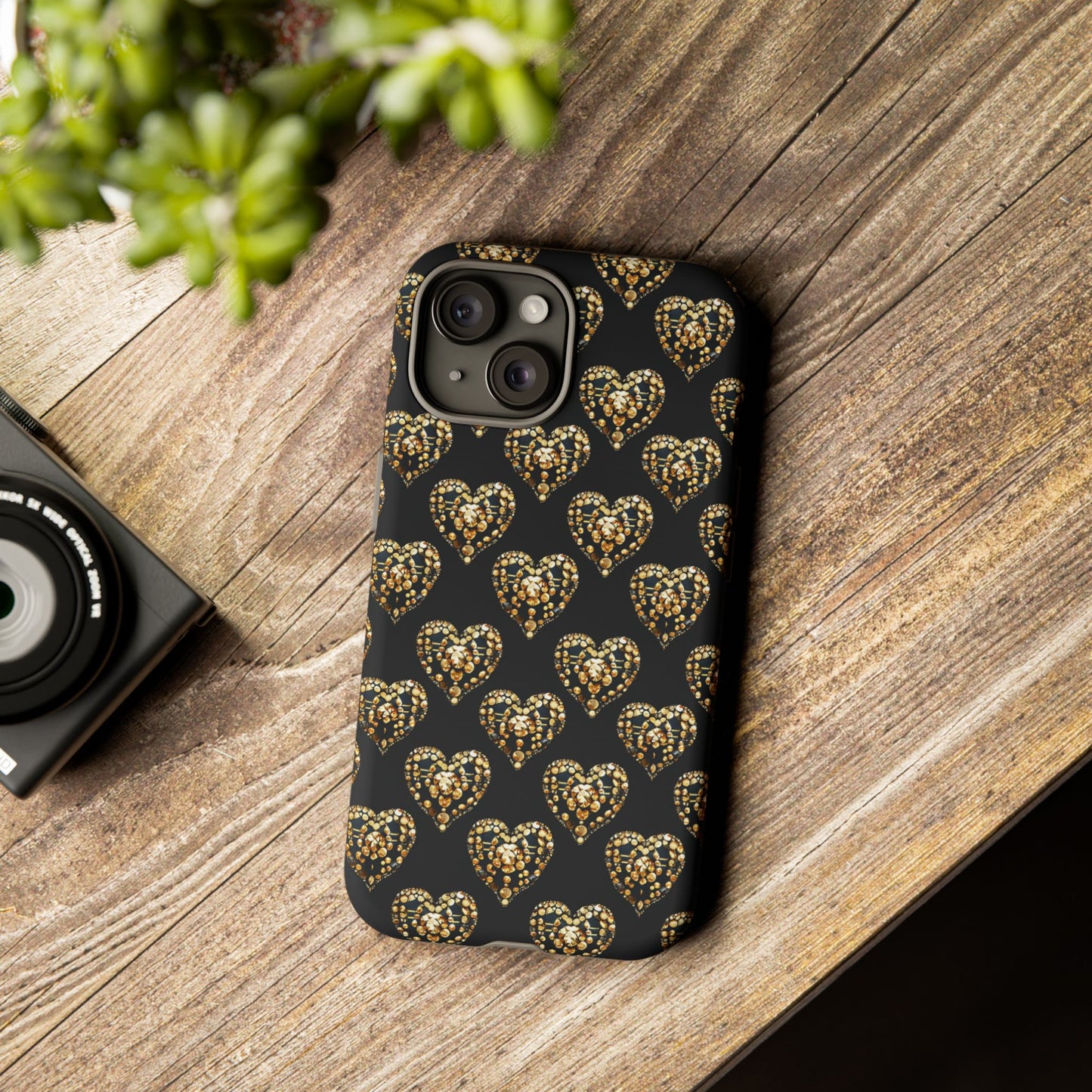 Golden Heart Luxe Phone Case
