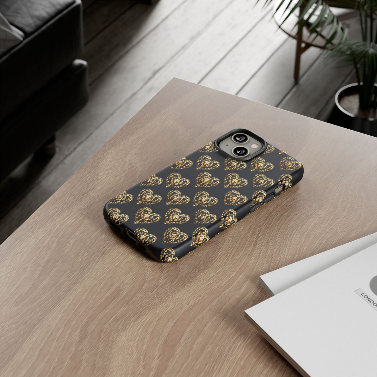 Golden Heart Luxe Phone Case