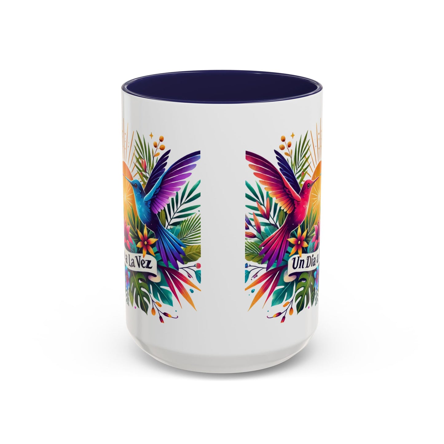 "Un Día a la Vez" Accent Coffee Mug (11oz, 15oz)