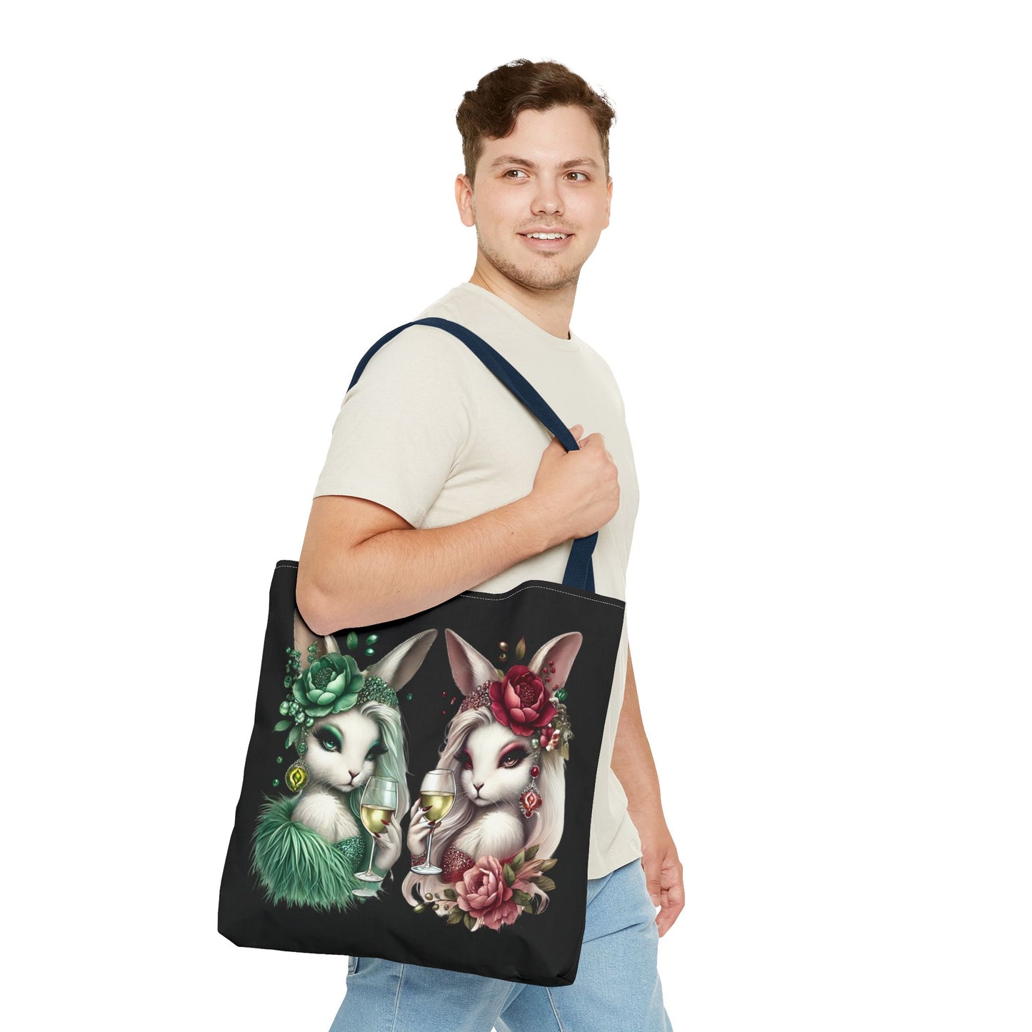 Vero Vino & Rosalie Rouge – Glam Bunny Tote Bag 🍷💅