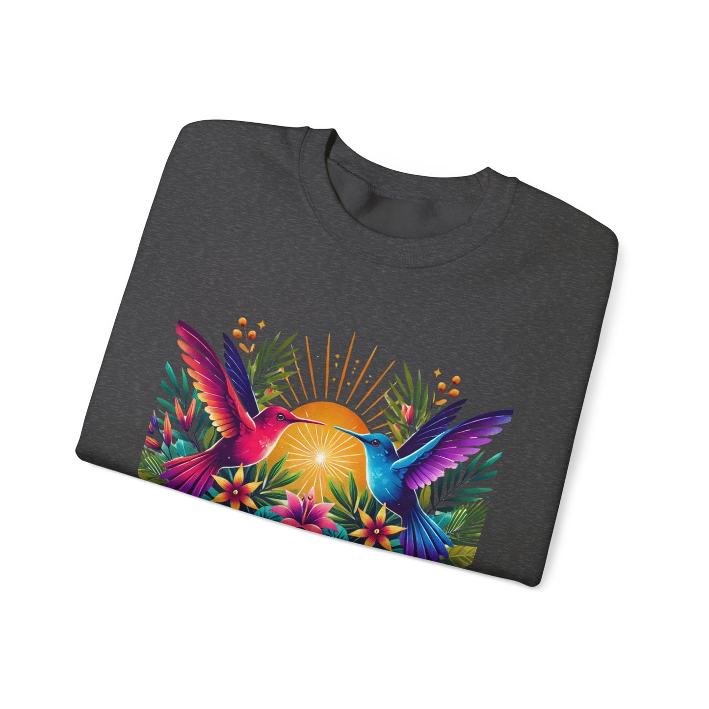 "Un Día a La Vez" Tropical Sunrise Crewneck Sweatshirt
